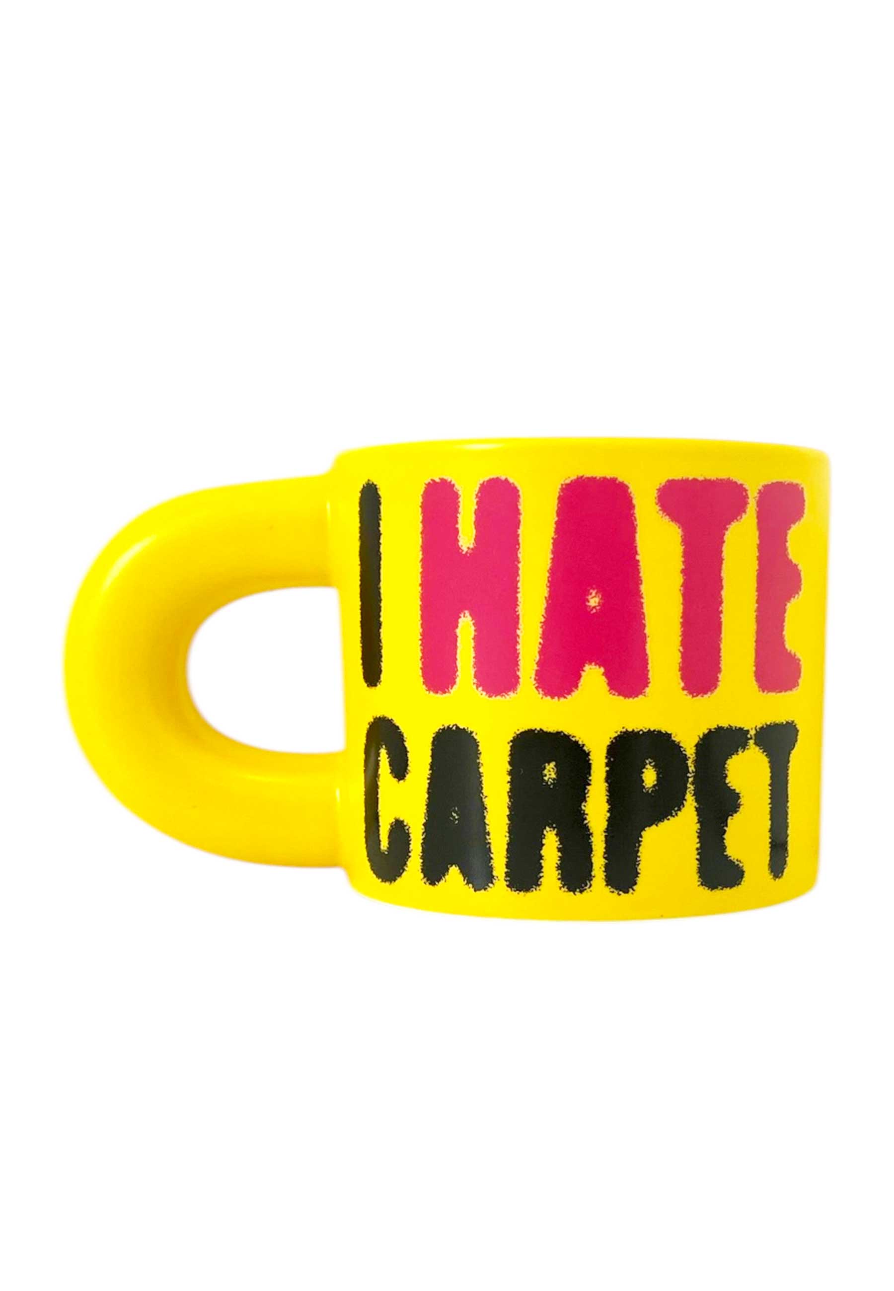 Carpet Company 'I Hate Carpet' Mug (Yellow)