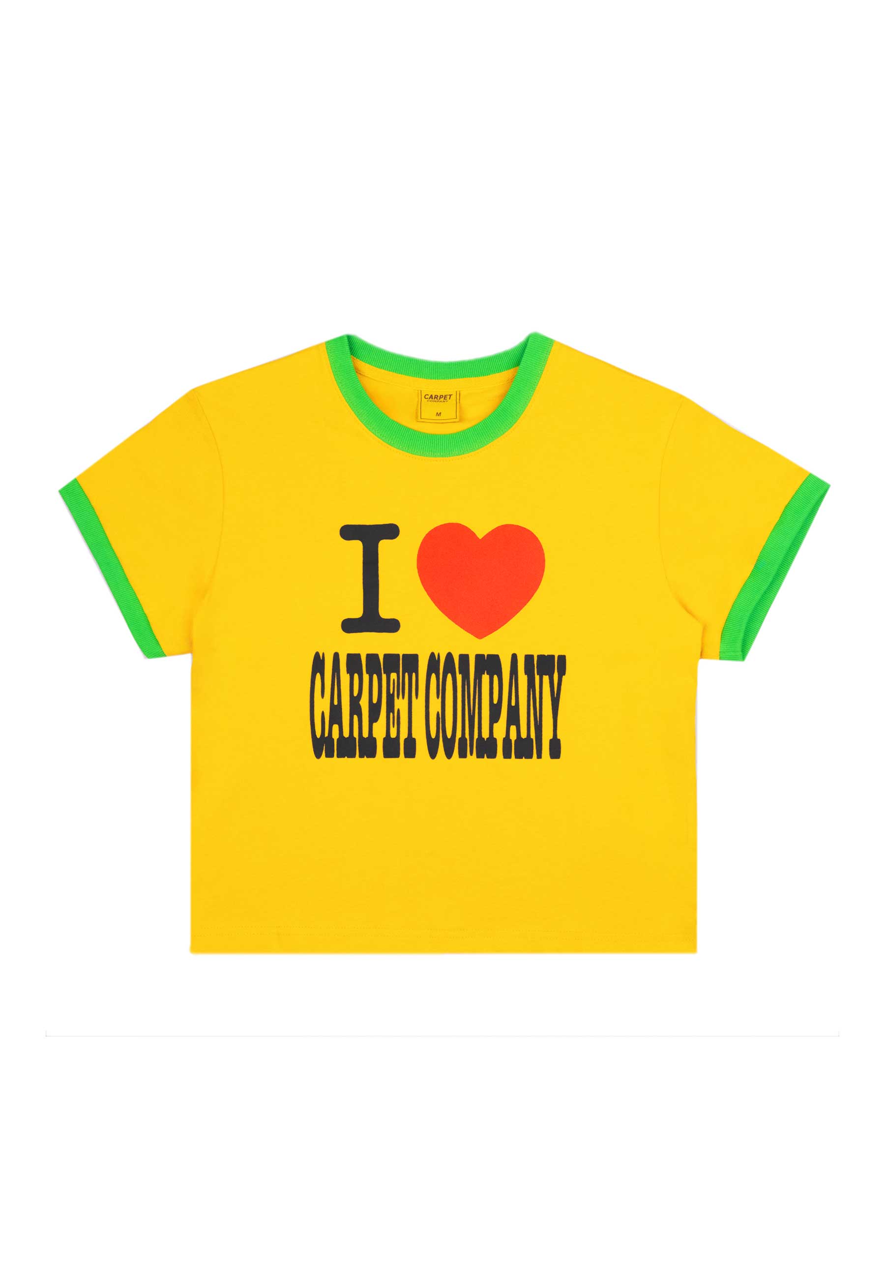 Carpet Company 'I Heart Carpet' Girls T-Shirt (Yellow)