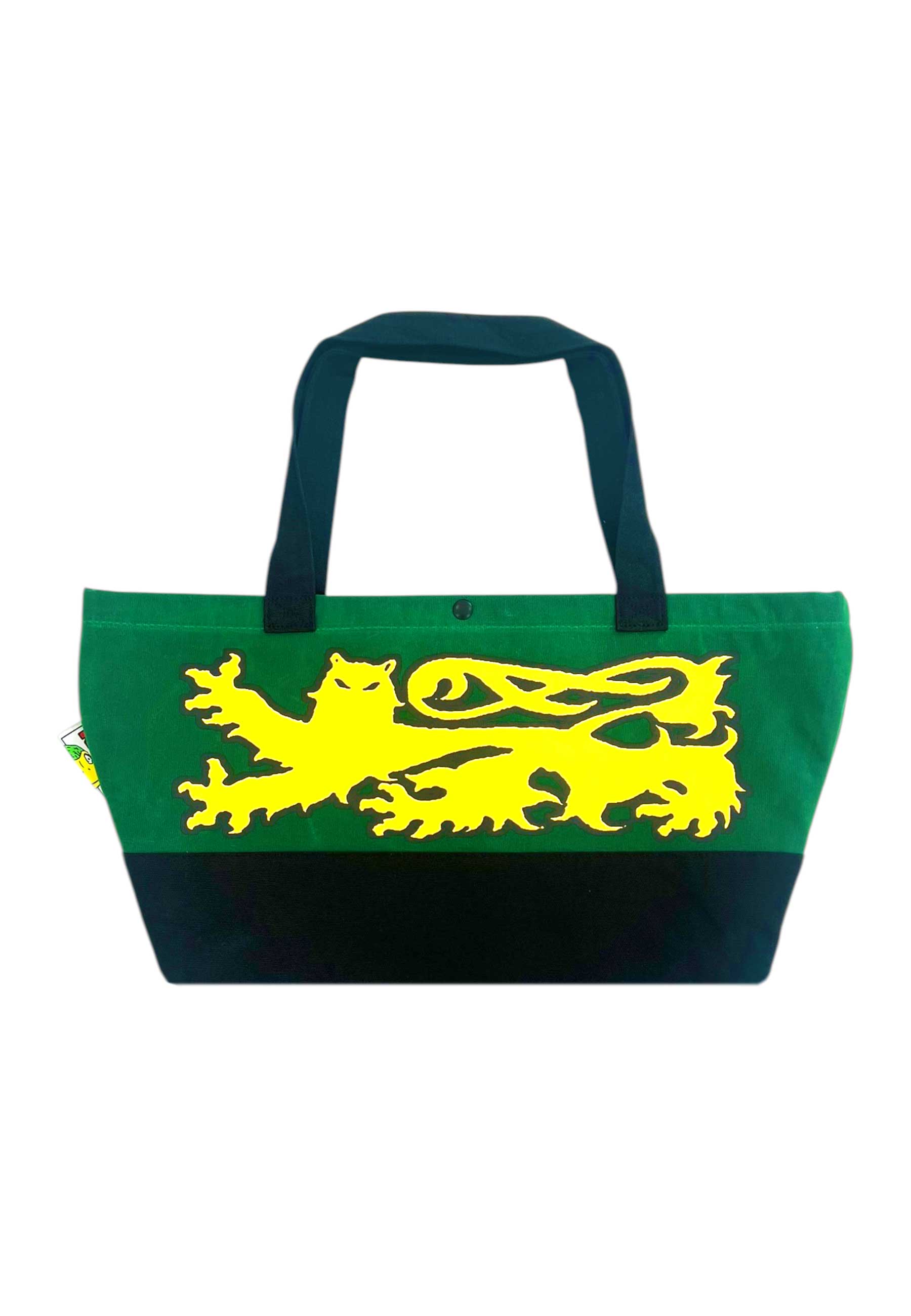 Carpet Company 'Lion' Canvas Tote Bag (Green)