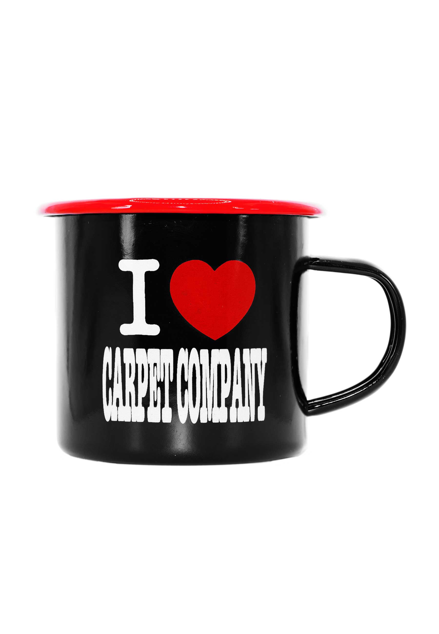 Carpet Company 'I Love Carpet' Camper Mug (Black)