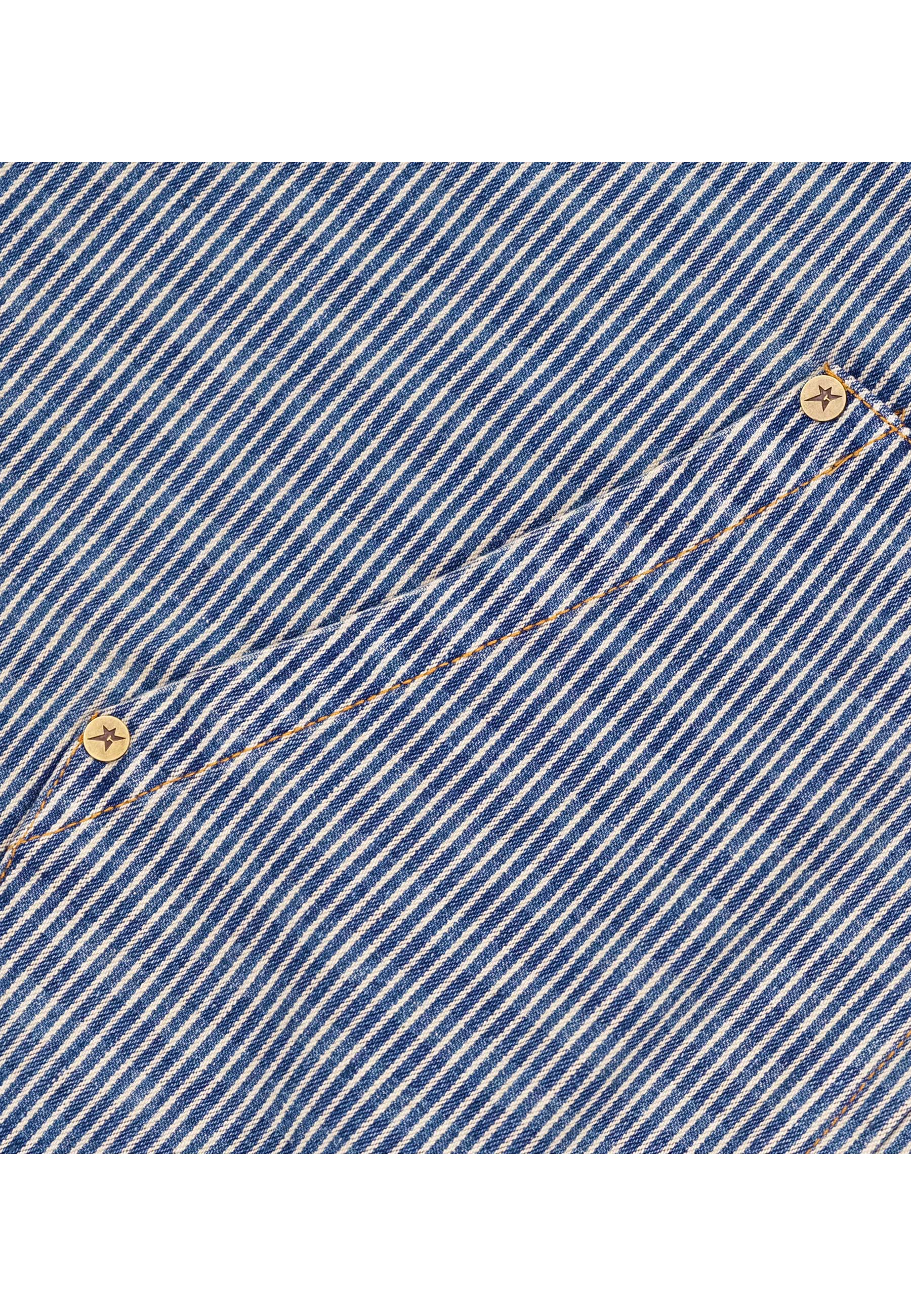 Carpet Company 'C-Star Pinstripe' Work Jacket (Dark Denim)