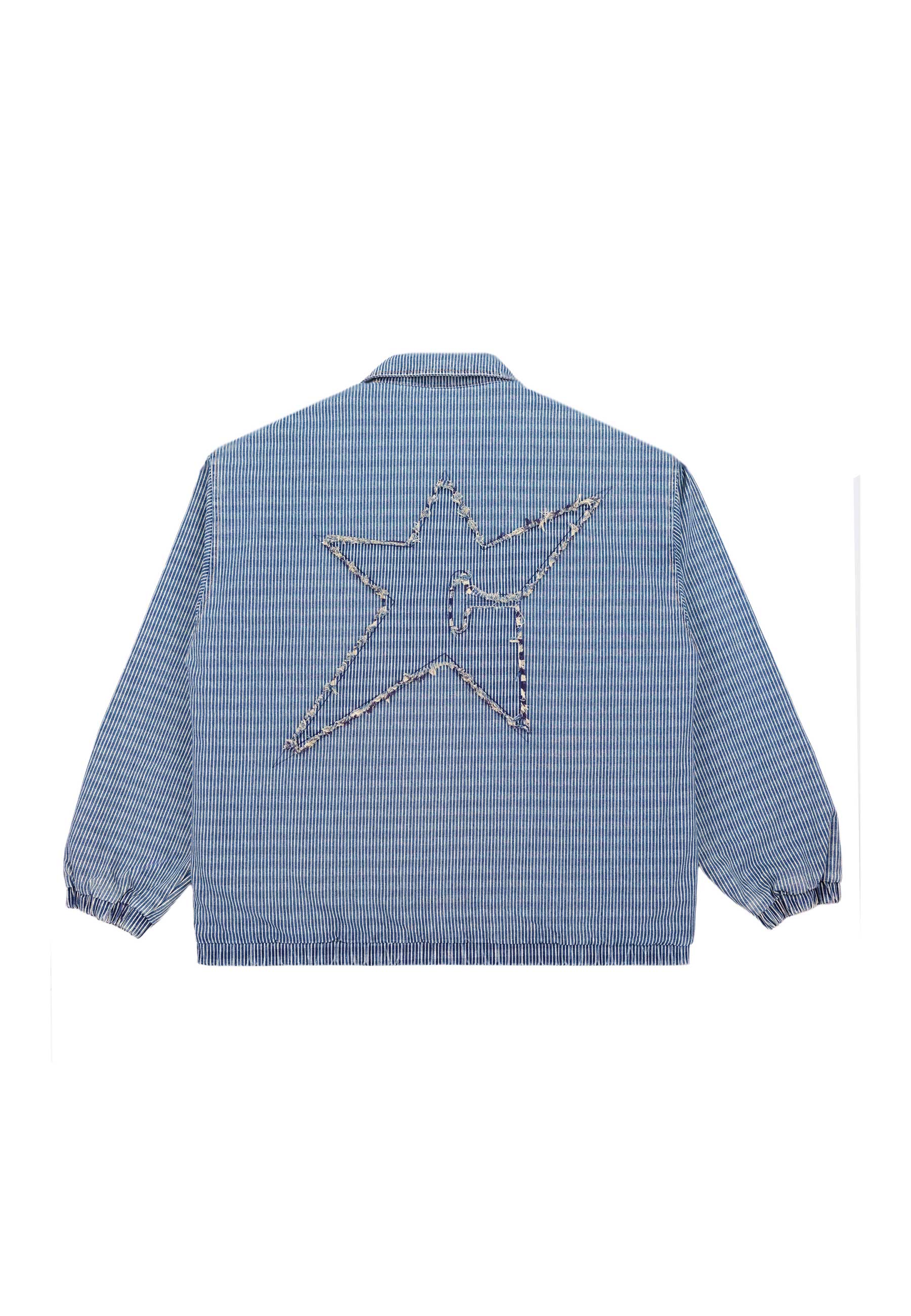 Carpet Company 'C-Star Pinstripe' Work Jacket (Dark Denim)