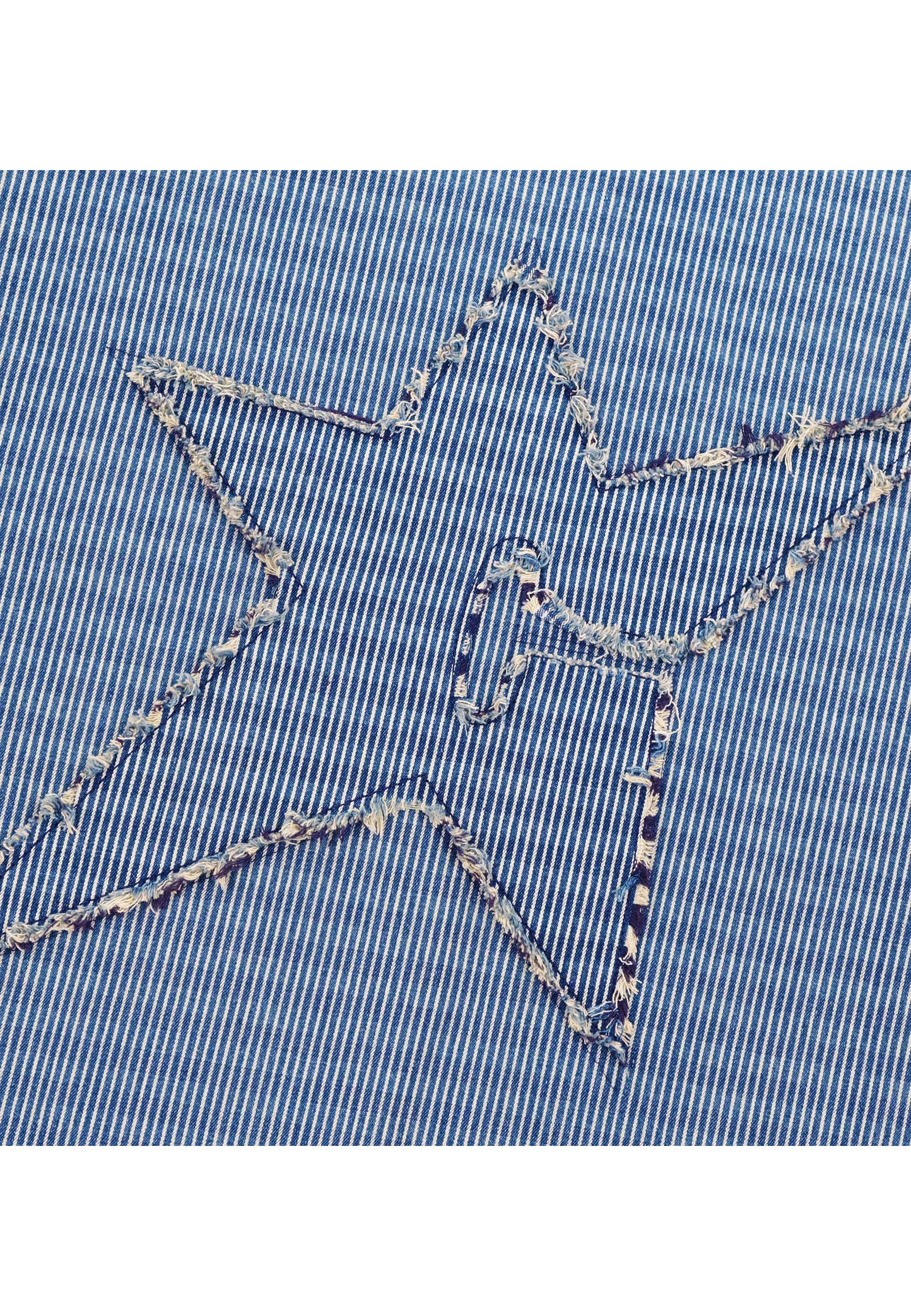 Carpet Company 'C-Star Pinstripe' Work Jacket (Dark Denim)