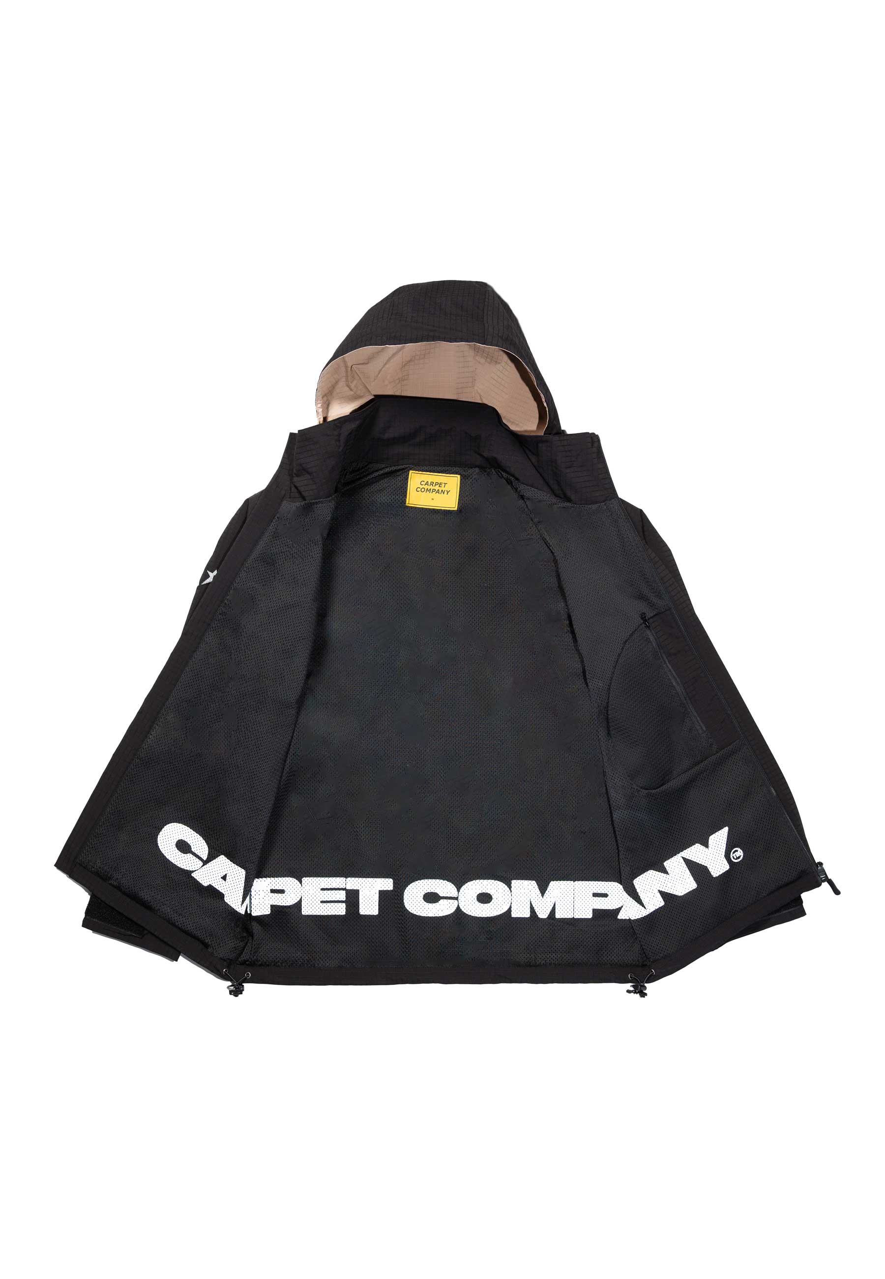 Carpet Company 'Reversible Hood' Rain Jacket (Black)