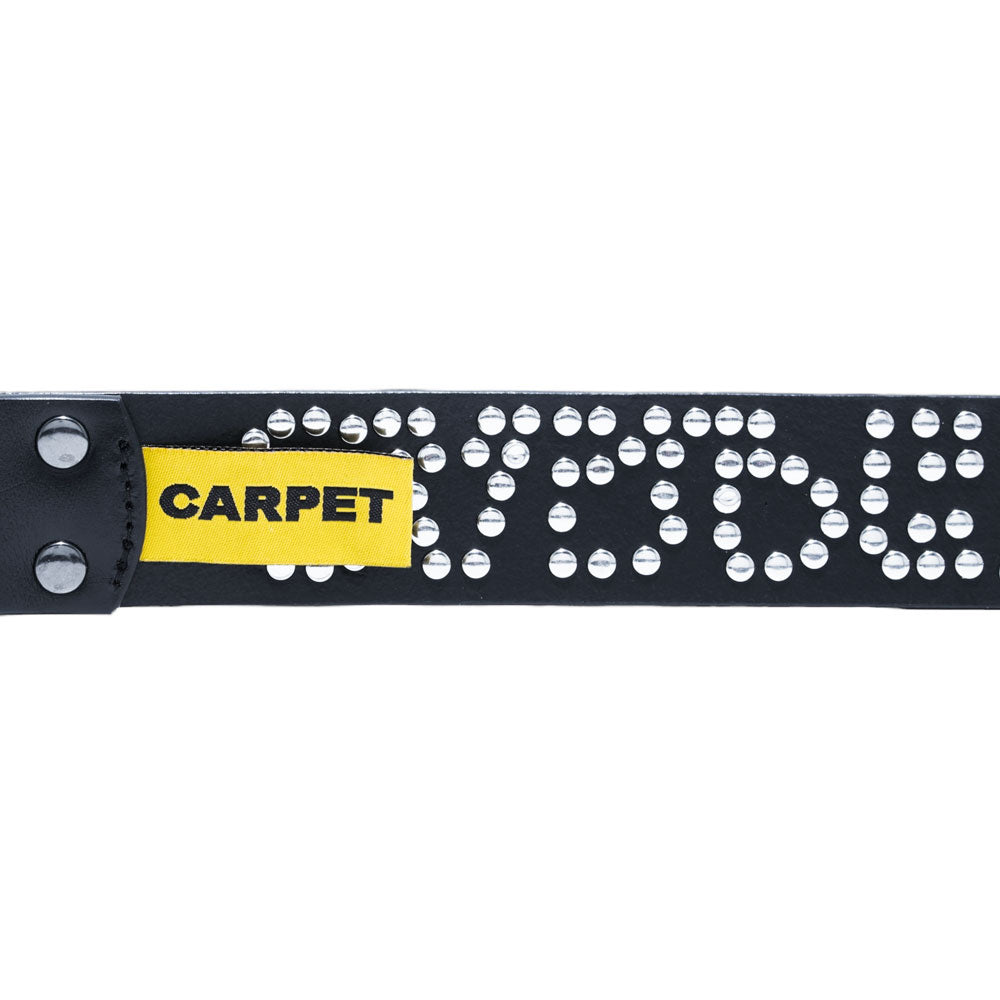 Carpet Company Riveted Leather Belt (Black)