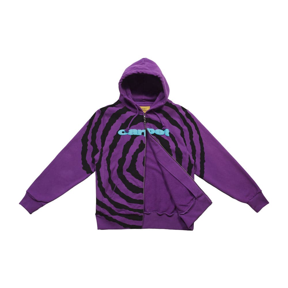 Carpet Company 'Spiral' Zip-Up Hood (Purple) | Cardiff Skateboard Club