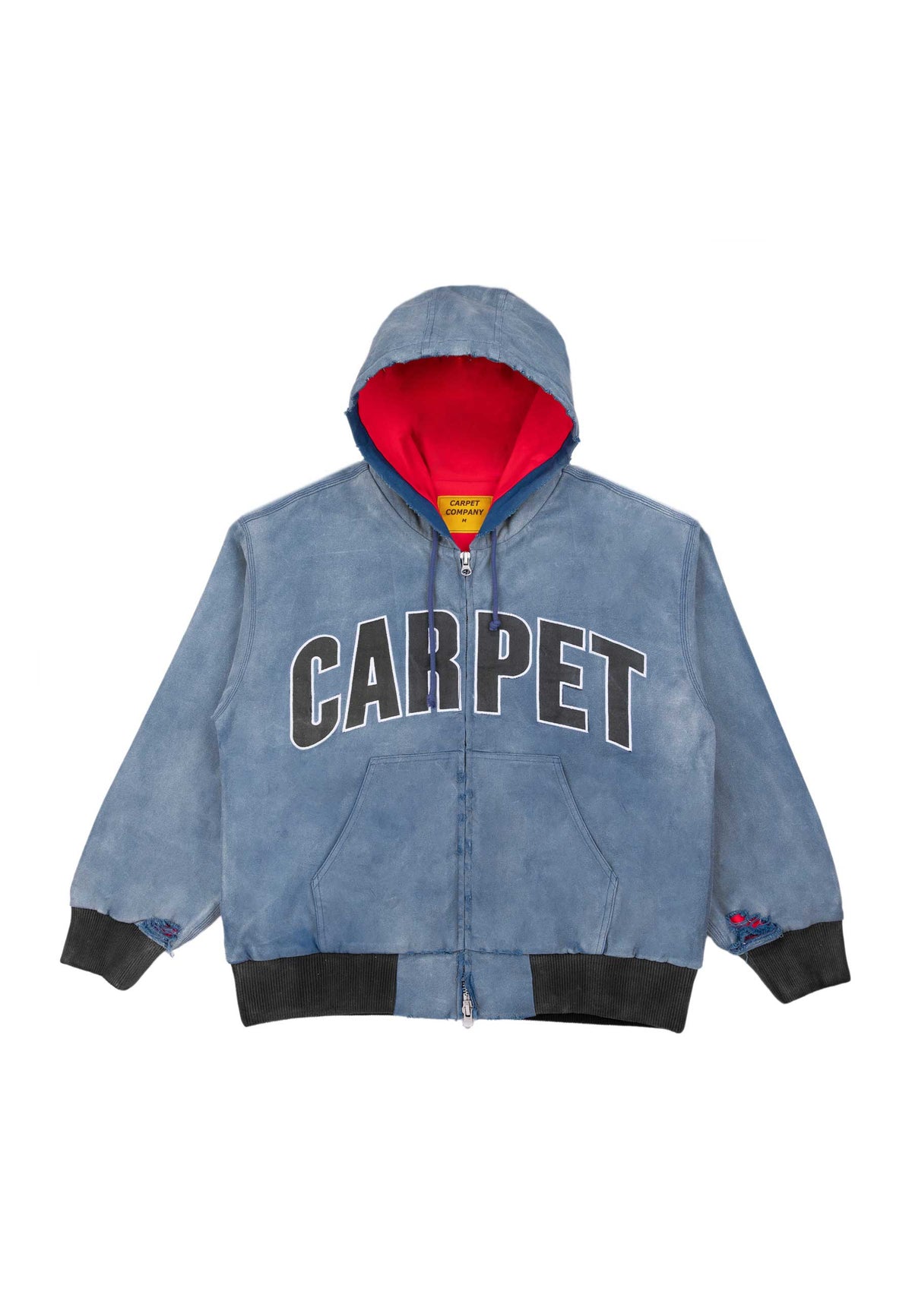 Carpet Company 'Battered Varsity' Work Jacket (Washed Navy)