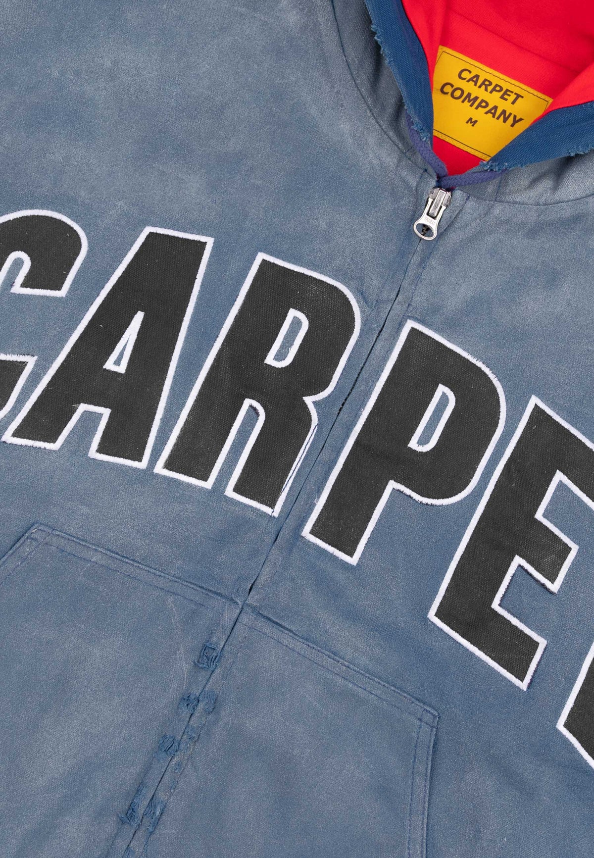 Carpet Company 'Battered Varsity' Work Jacket (Washed Navy)