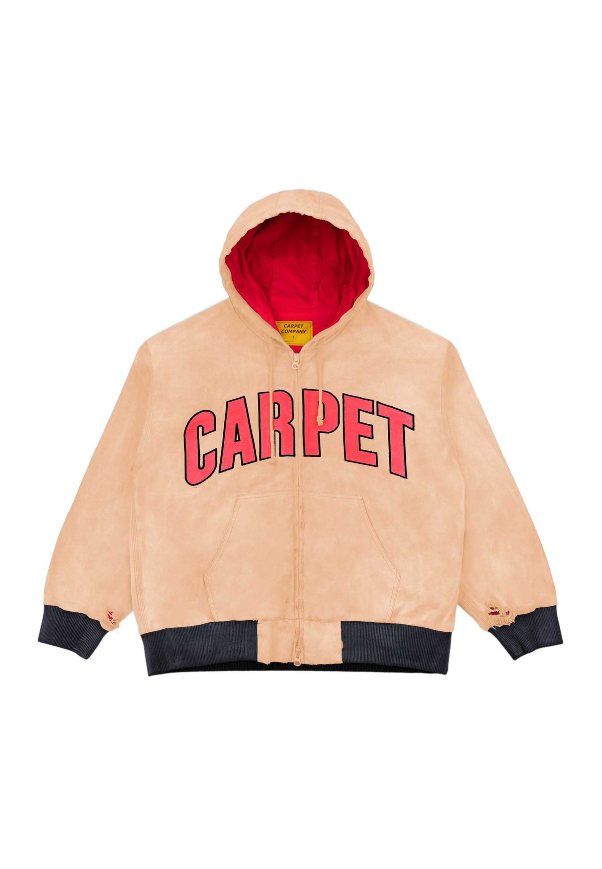 Carpet Company 'Battered Varsity' Work Jacket (Brown)