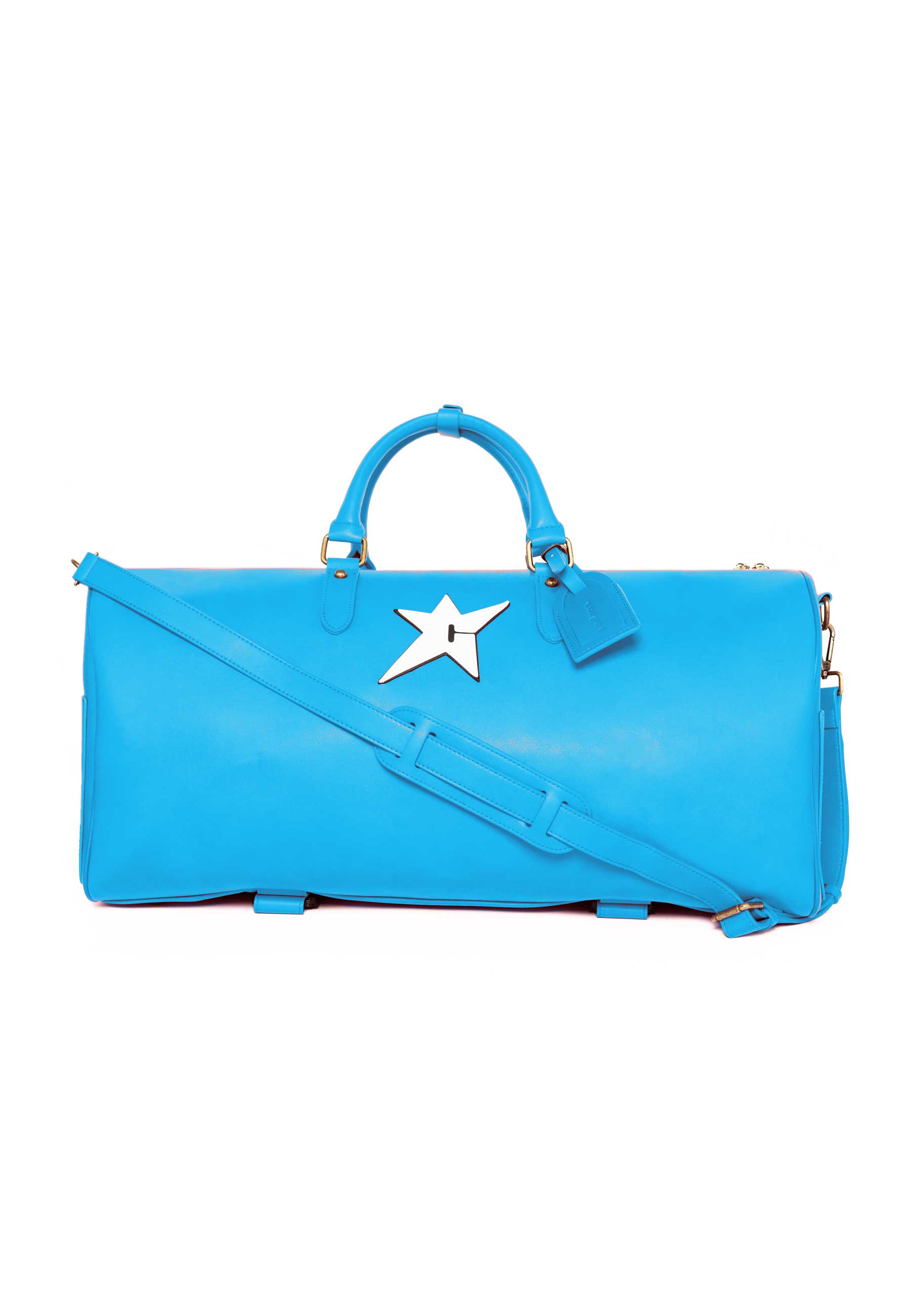 Carpet Company 'C-Star' Vegan Duffle Bag (Blue)