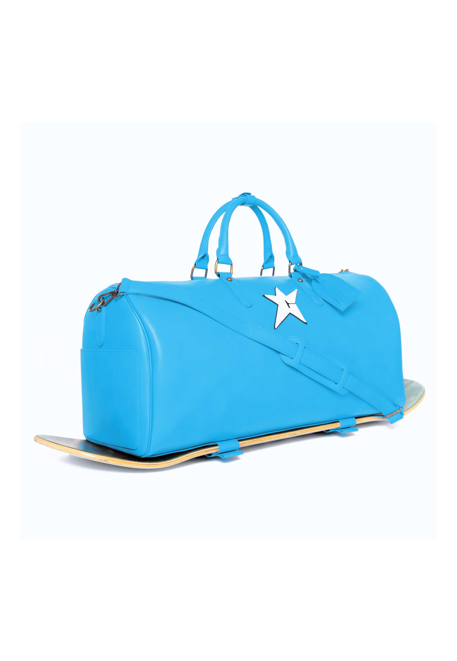 Carpet Company 'C-Star' Vegan Duffle Bag (Blue)