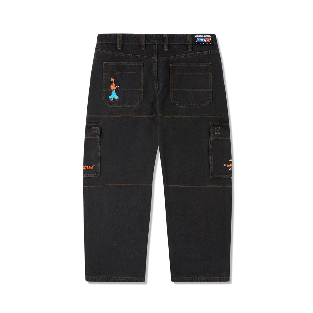 Cash Only 'Aleka Cargo' Jeans (Faded Black)