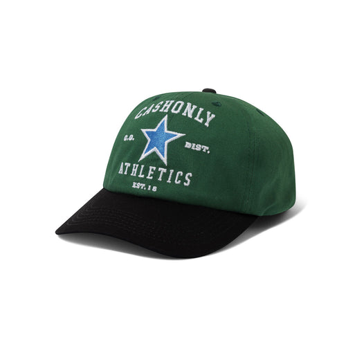 Cash Only 'Athletics' 6 Panel Cap (Forest / Black)