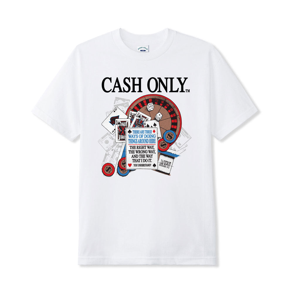 Cash Only 'Casino' T-Shirt (White)