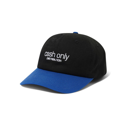 Cash Only 'Corp Logo' 6 Panel Cap (Black / Royal Blue)