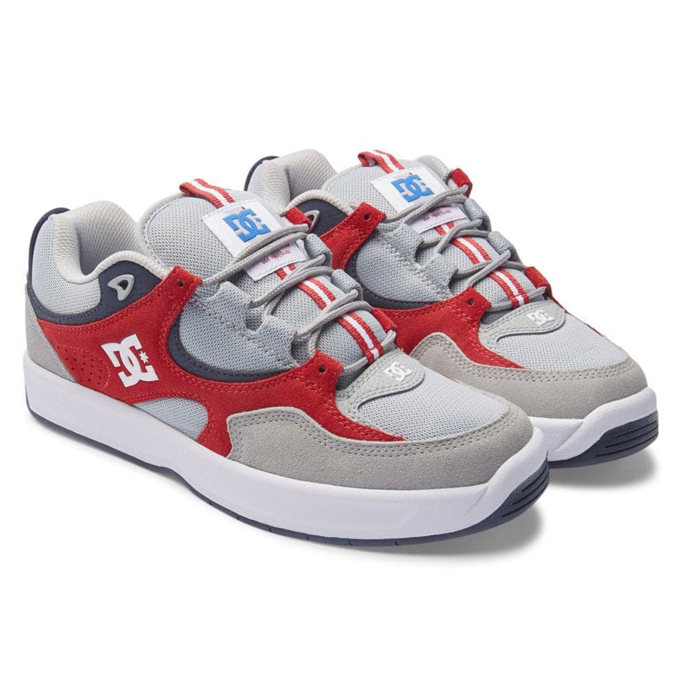 DC Kalynx Zero S Skate Shoes Grey Red Cardiff Skateboard Club