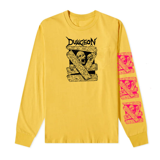 Dungeon Gateway 'Escape' Long Sleeve T-Shirt (Golden Yellow)
