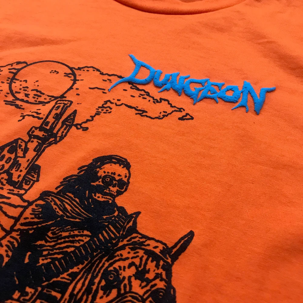 Dungeon Gateway 'Knight Castle' Long Sleeve T-Shirt (Orange)