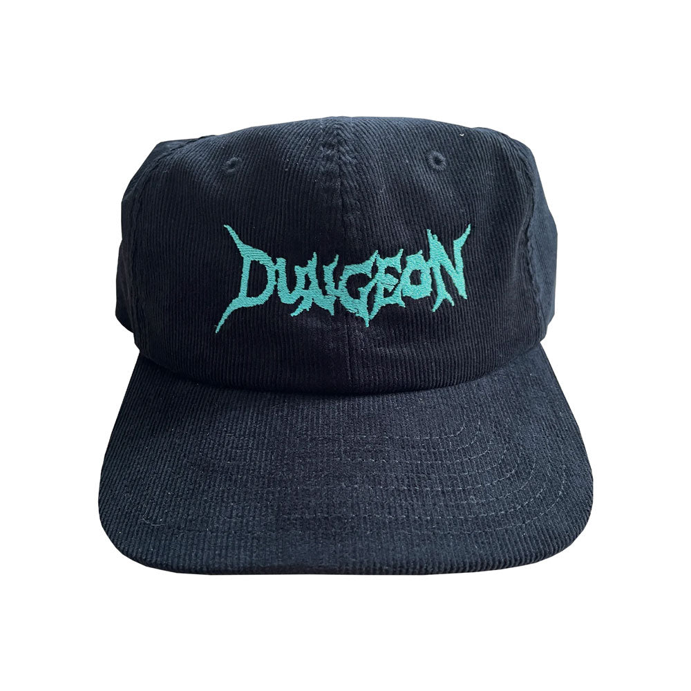 Dungeon Gateway 'Logo' 6 Panel Cap (Black / Aqua)