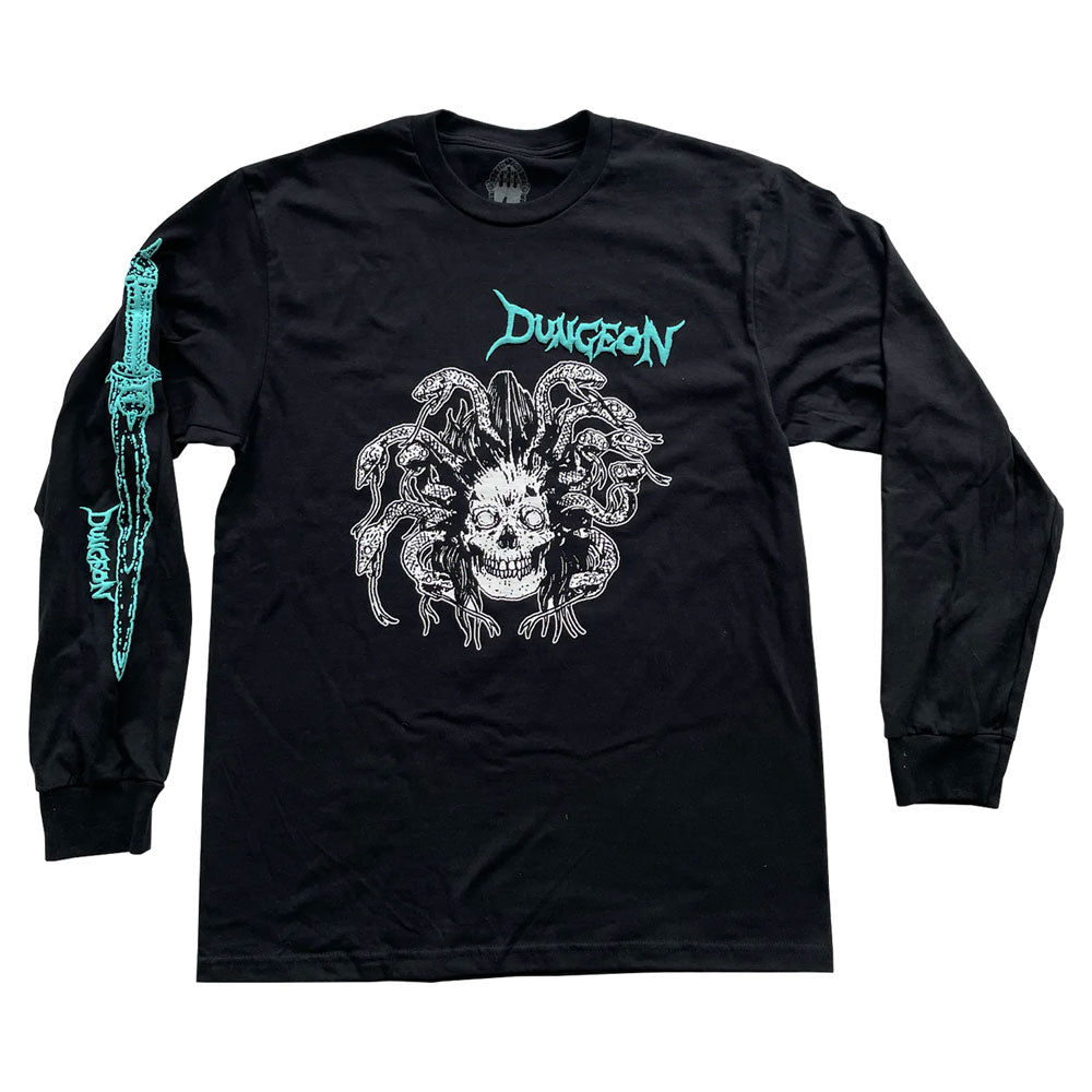 Dungeon Gateway 'Medusa' Long Sleeve T-Shirt (Black)