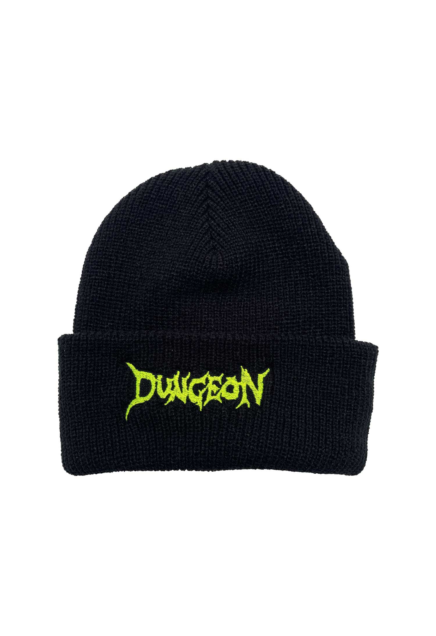Dungeon Gateway 'Scrawl Logo' Beanie (Black / Green)