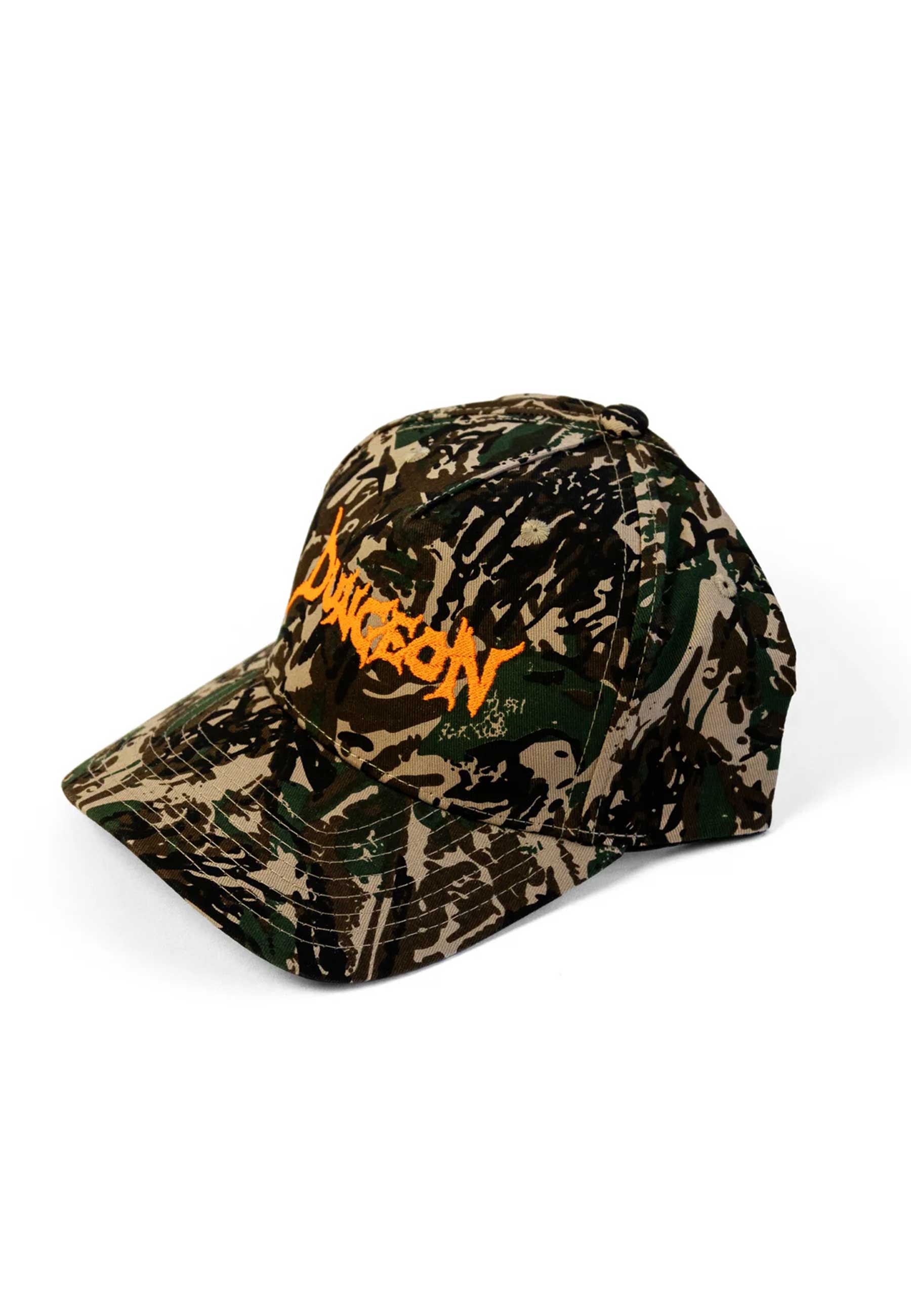 Dungeon Gateway 'Scrawl Logo' 5 Panel Cap (Forest Camo)