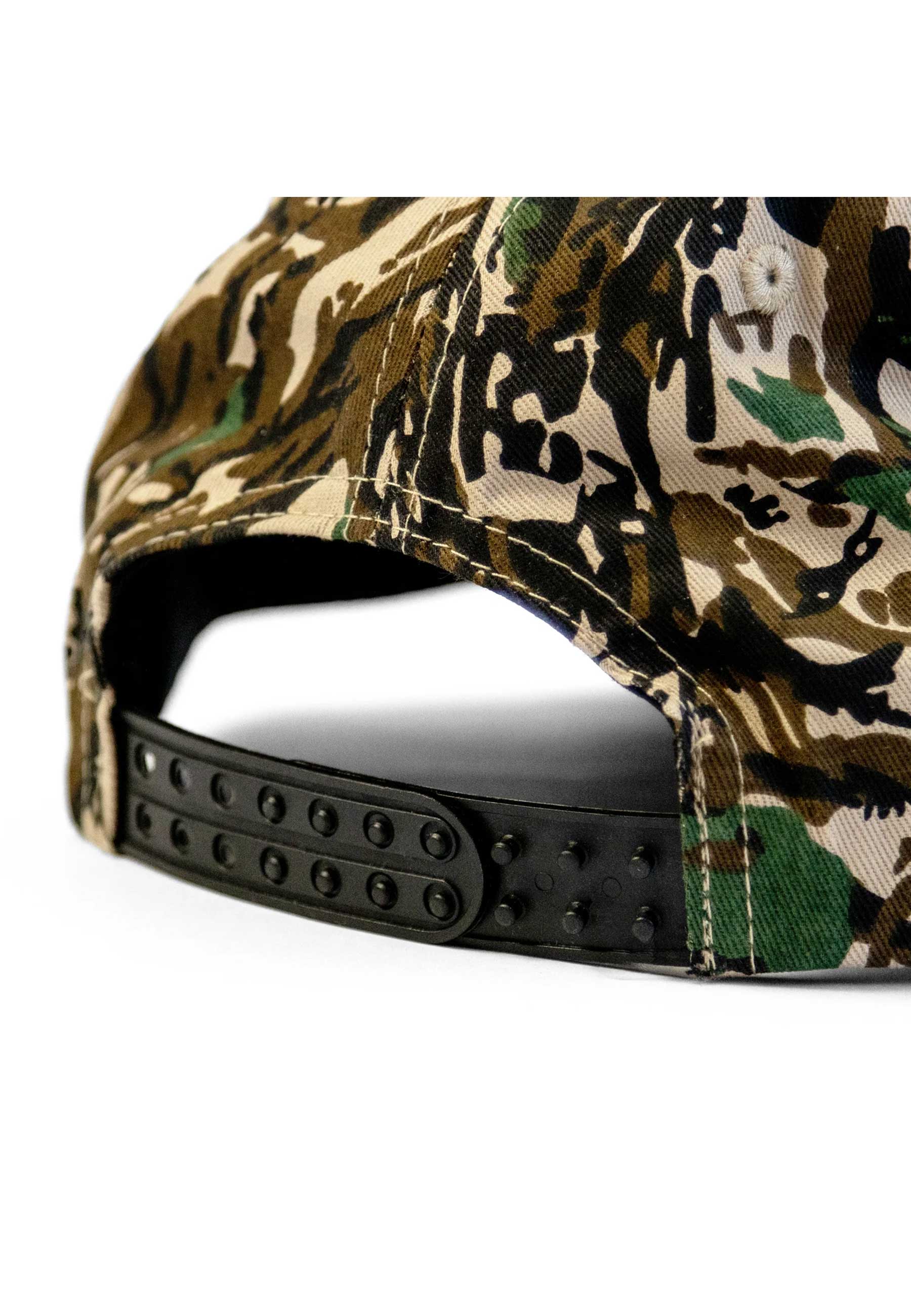 Dungeon Gateway 'Scrawl Logo' 5 Panel Cap (Forest Camo / Orange)