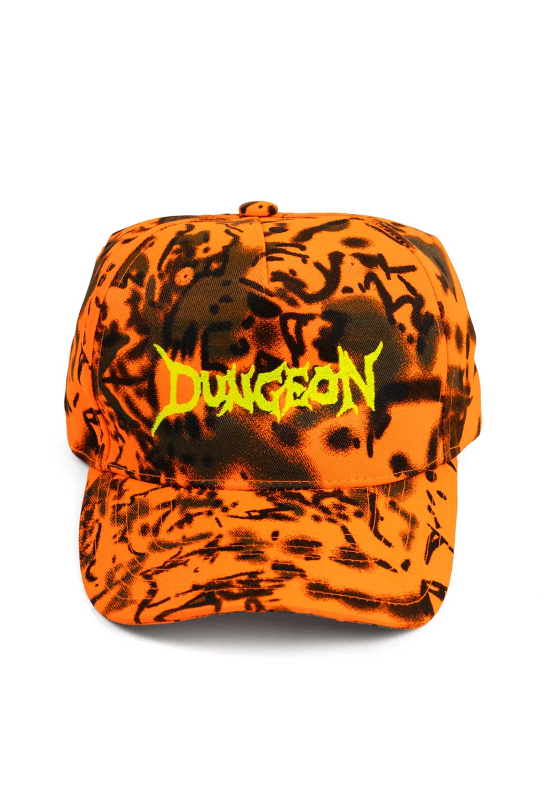 Dungeon Gateway 'Scrawl Logo' 5 Panel Cap (Orange Forest Camo)