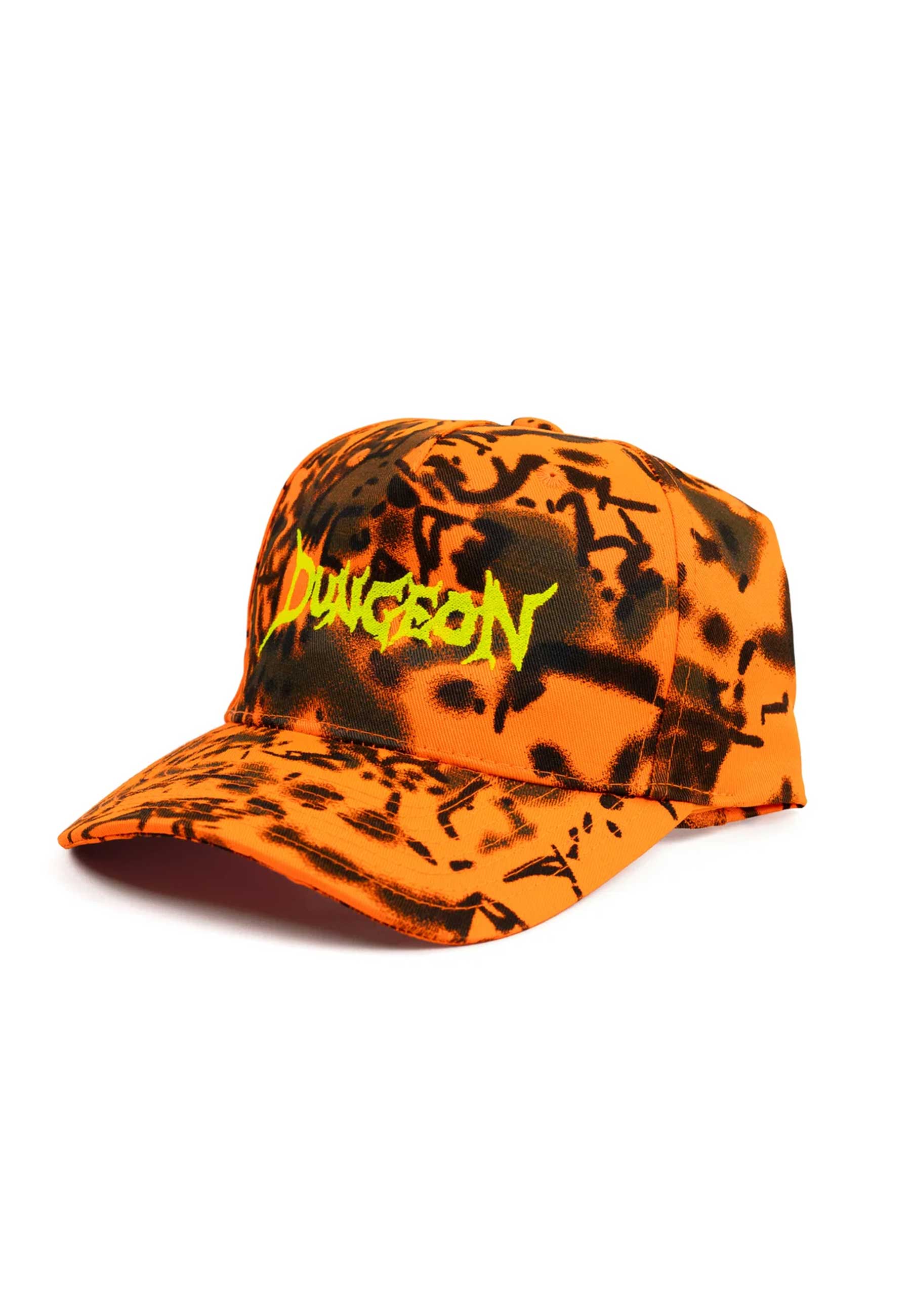 Dungeon Gateway 'Scrawl Logo' 5 Panel Cap (Orange Forest Camo)