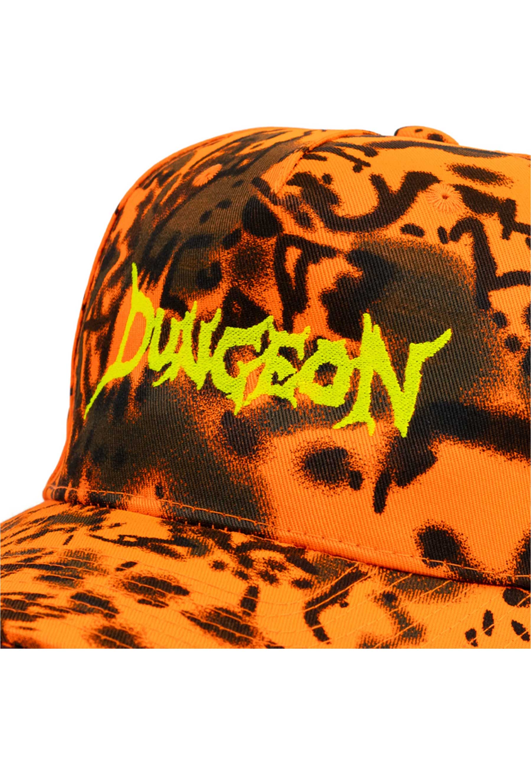 Dungeon Gateway 'Scrawl Logo' 5 Panel Cap (Orange Forest Camo)