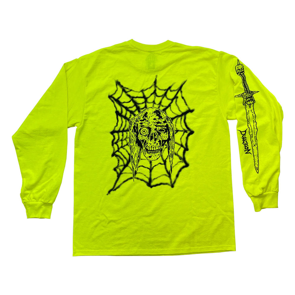 Dungeon Gateway 'Severed Survival' Long Sleeve T-Shirt (Safety Yellow)