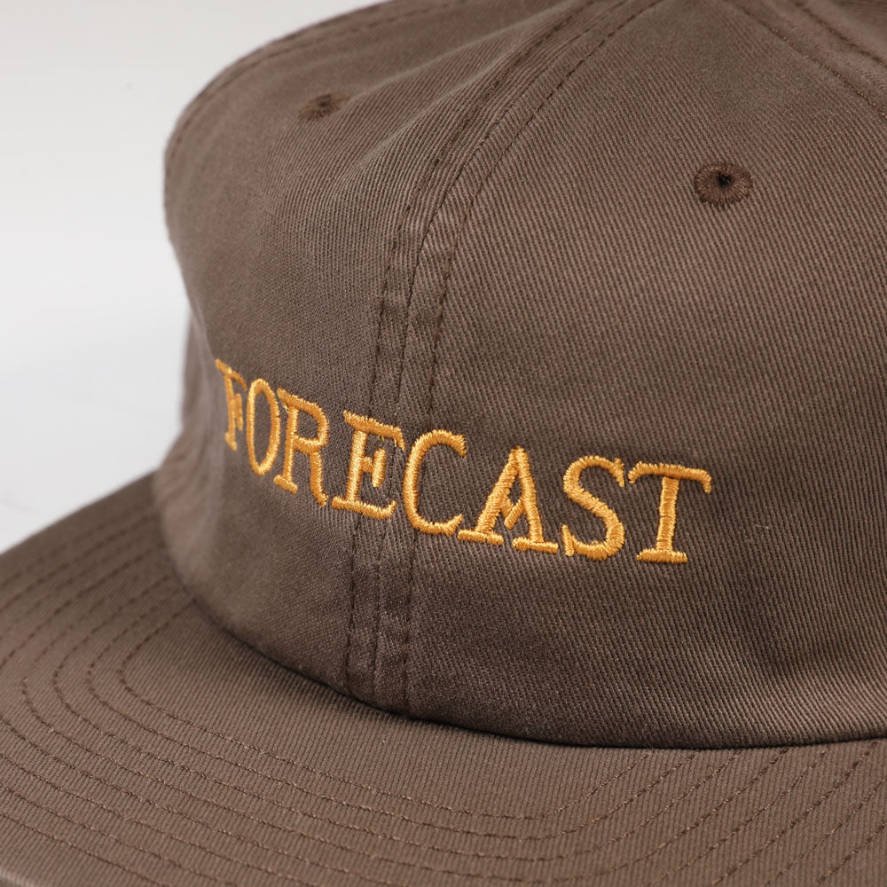 Forecast 'Logo' 6 Panel Cap (Brown)