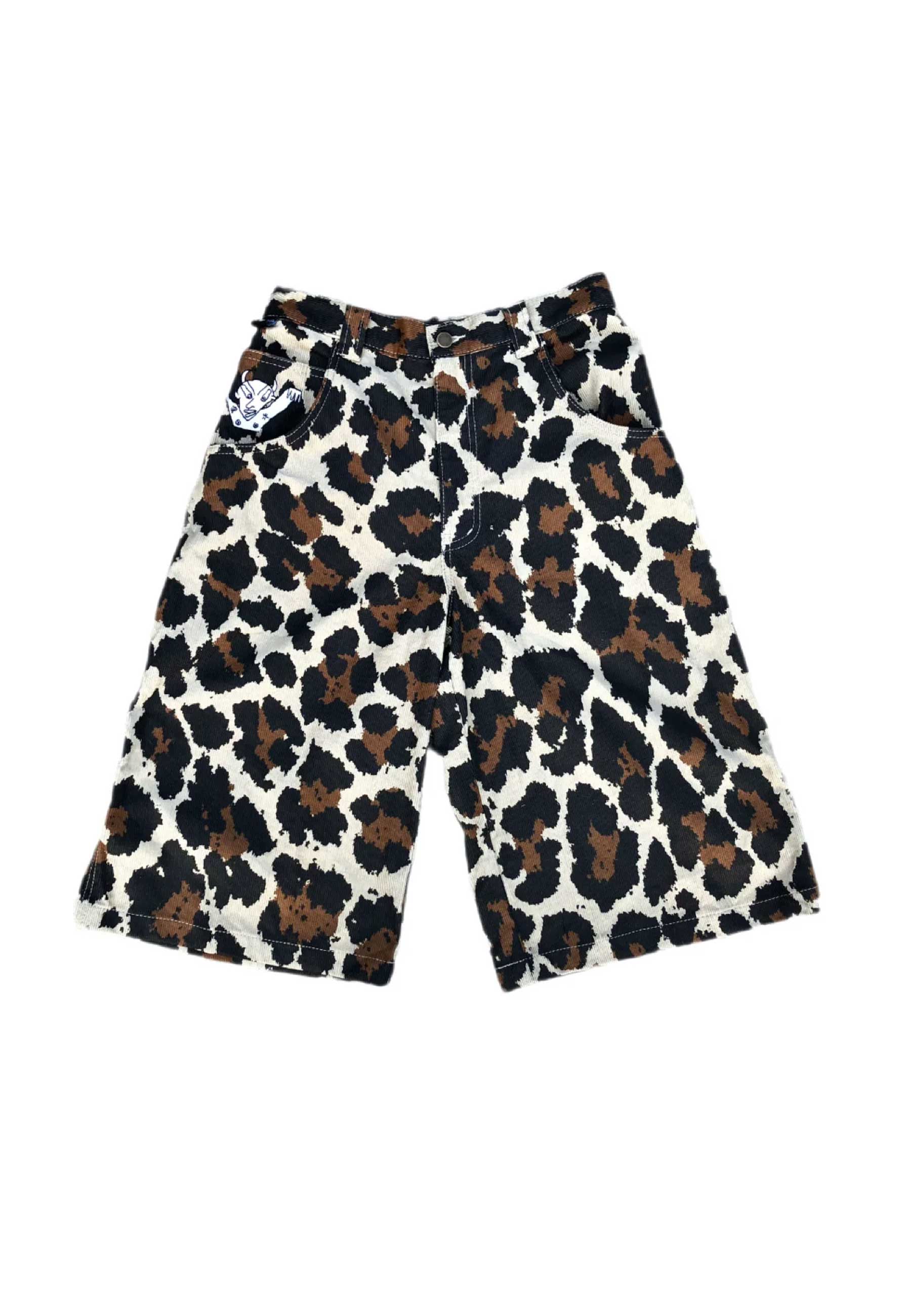 Glue Bag 'Feral' Loose Shorts (Leopard)