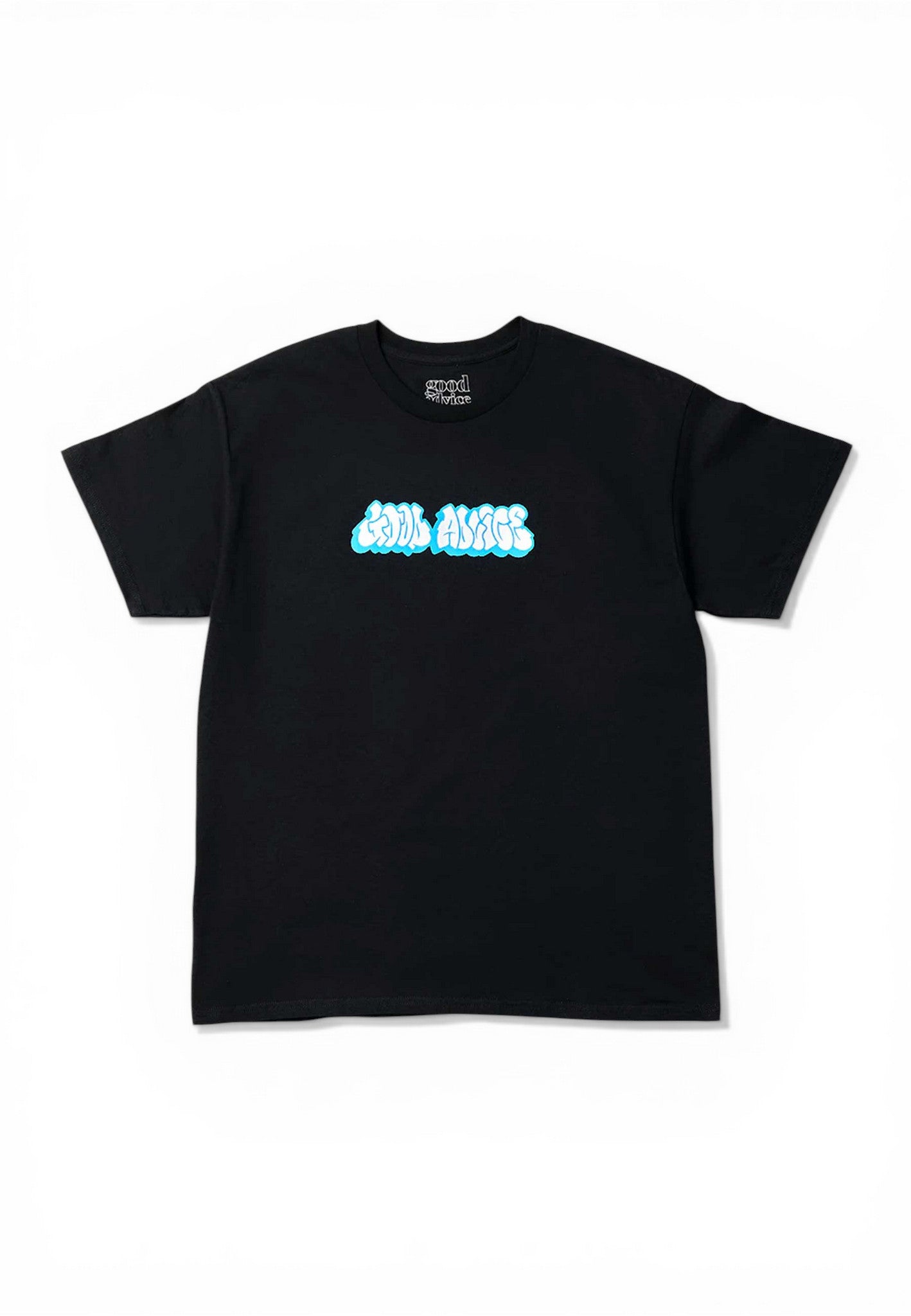 Good Advice '90s Logo' T-Shirt (Black) | Cardiff Skateboard Club