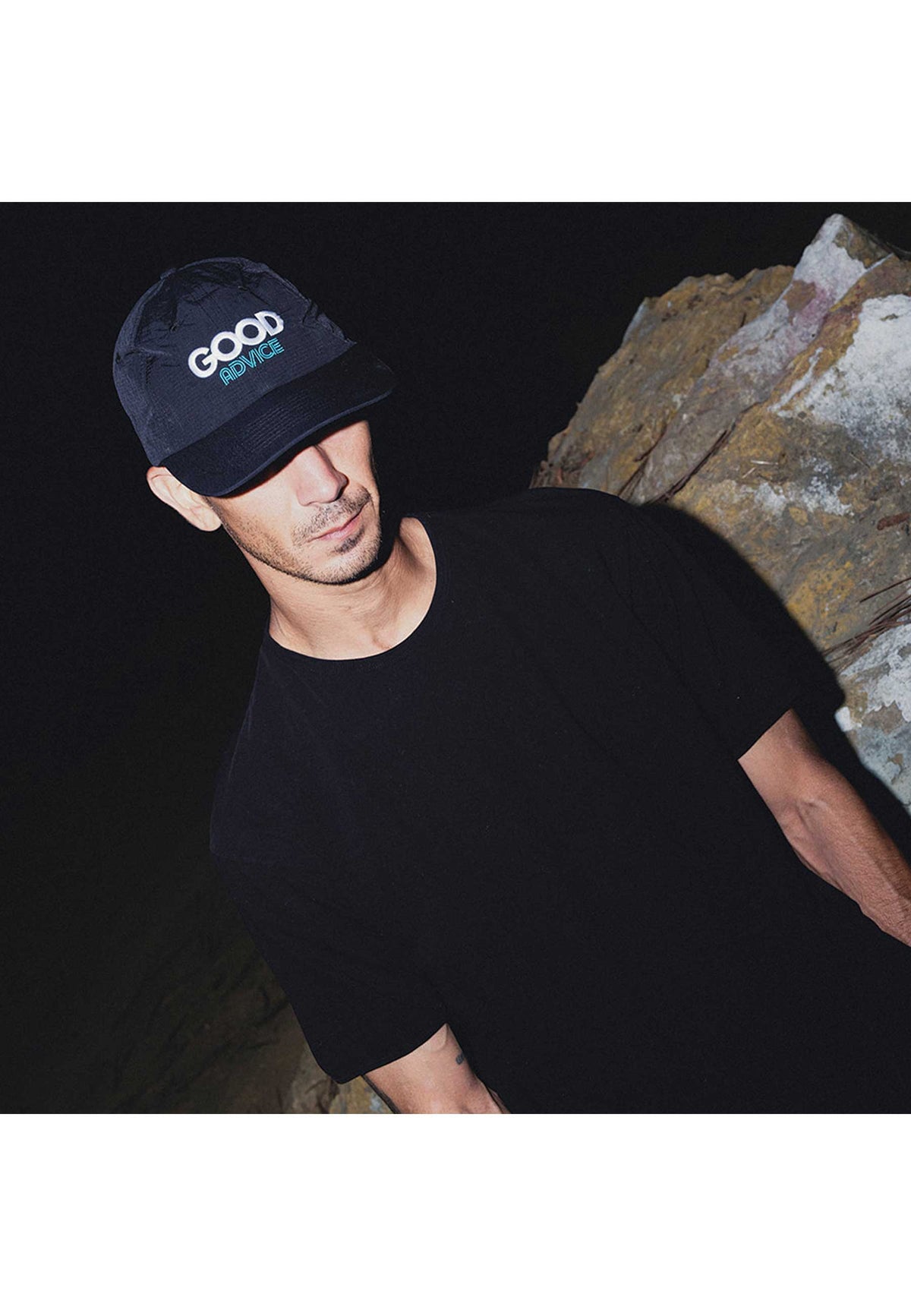 Good Advice 'Good Time' 6 Panel Cap (Black)