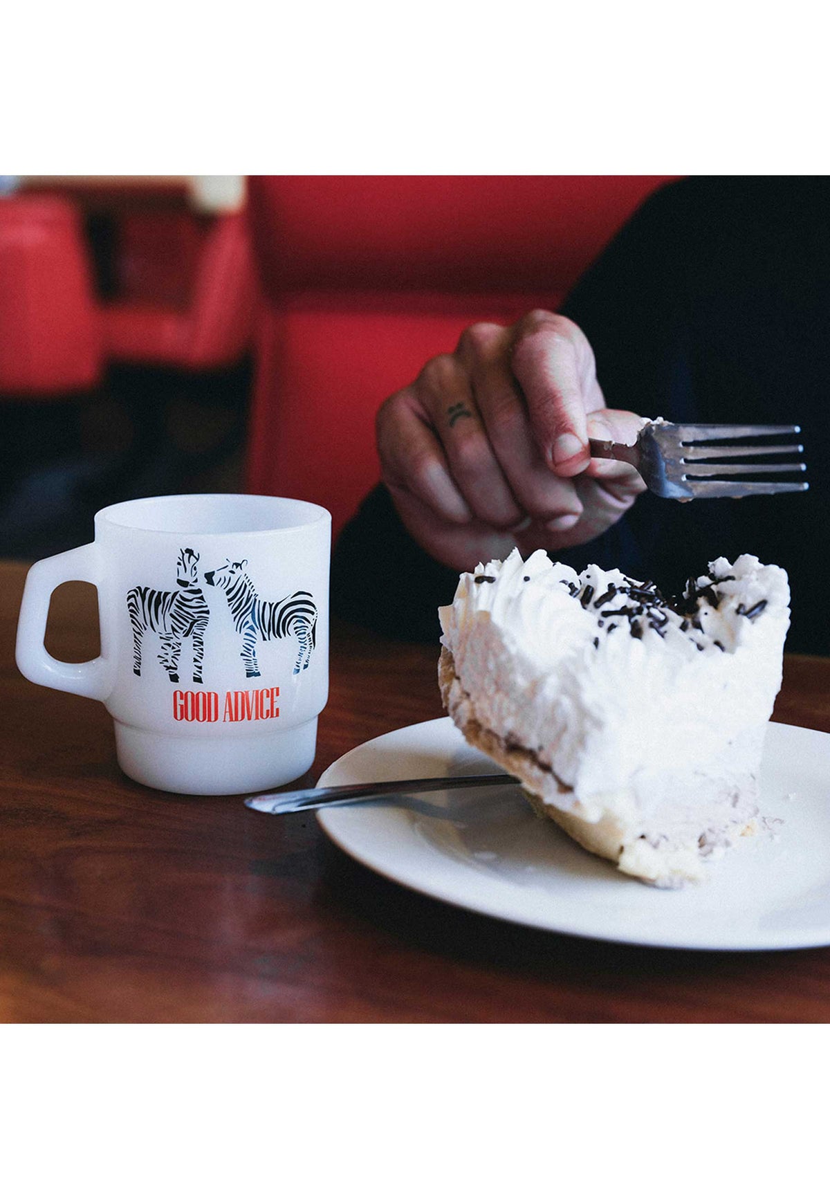 Good Advice 'Zebra' Mug (White)