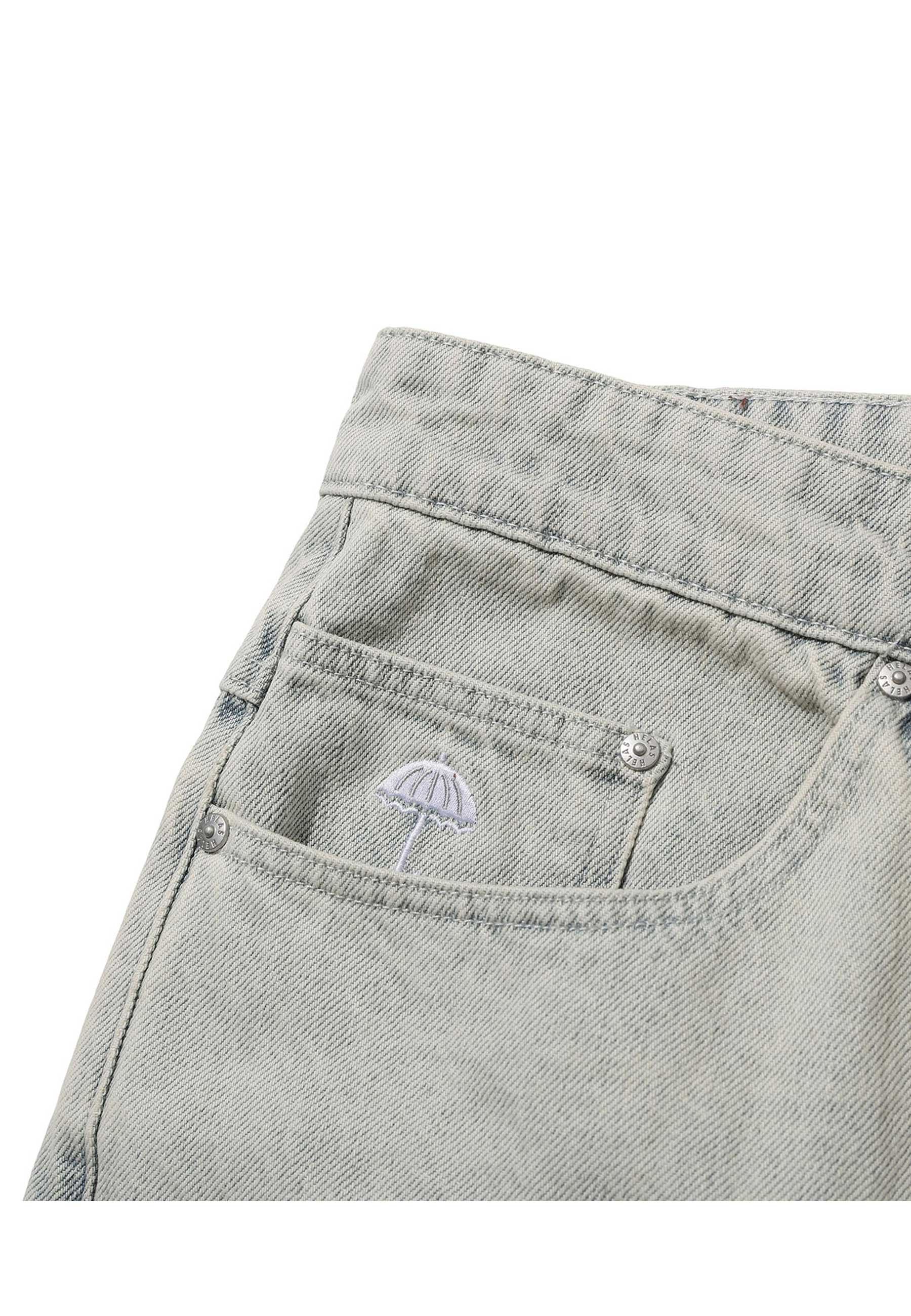 Helas Double Knee Jean Shorts (Light Blue)