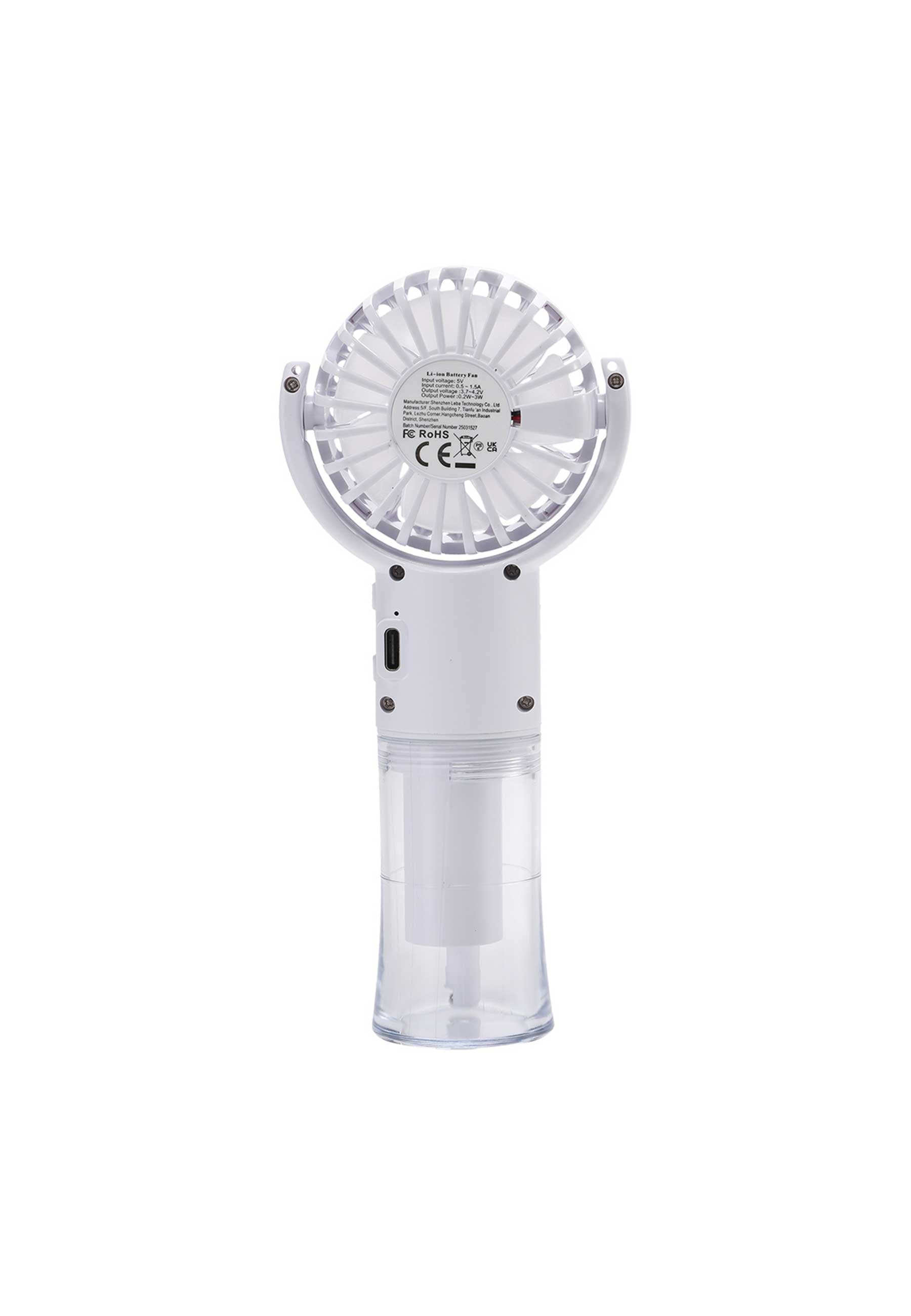 Helas 'Fan Tastik' Handheld Mist Fan (White)