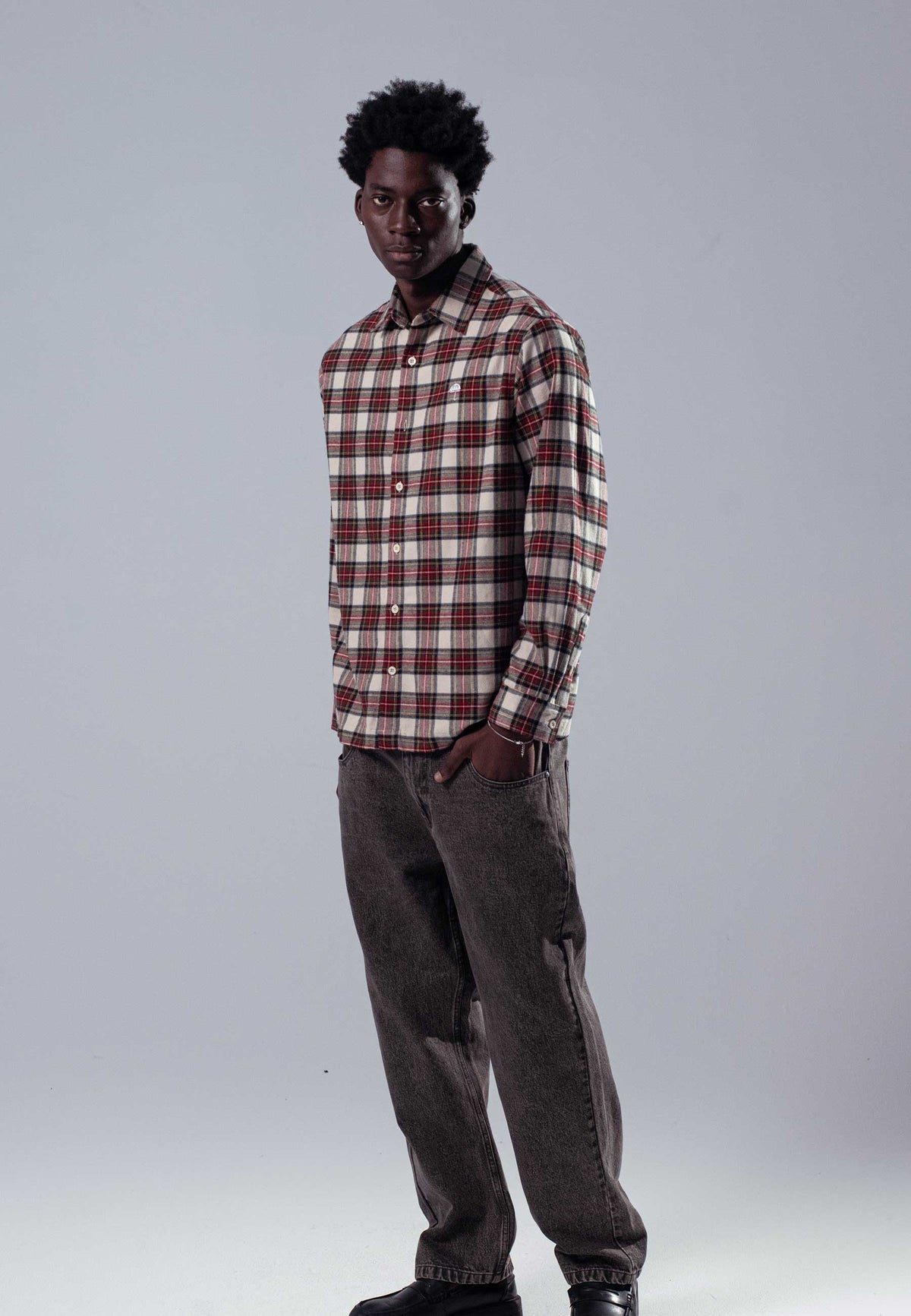 Helas 'Leon' Long Sleeve Shirt (Checkered Multico)