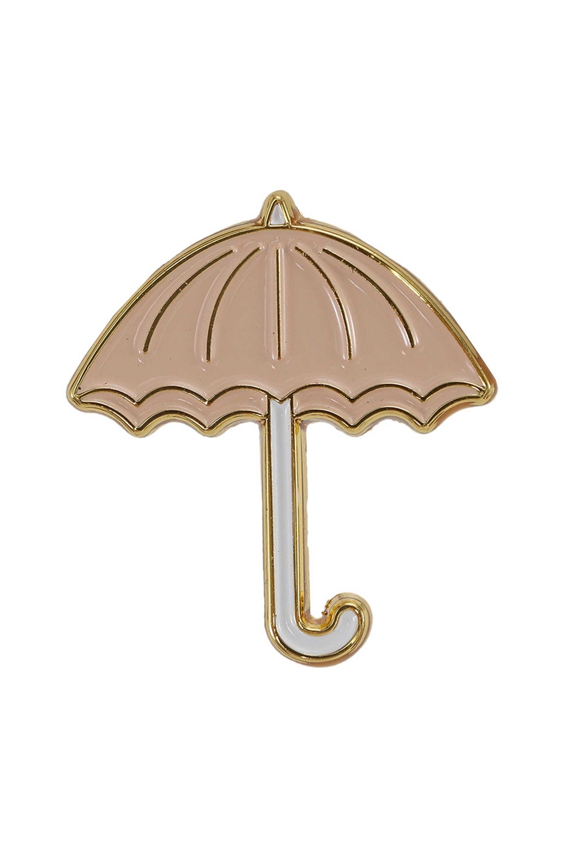 Helas 'Umbrella' Pin Badge (Beige)