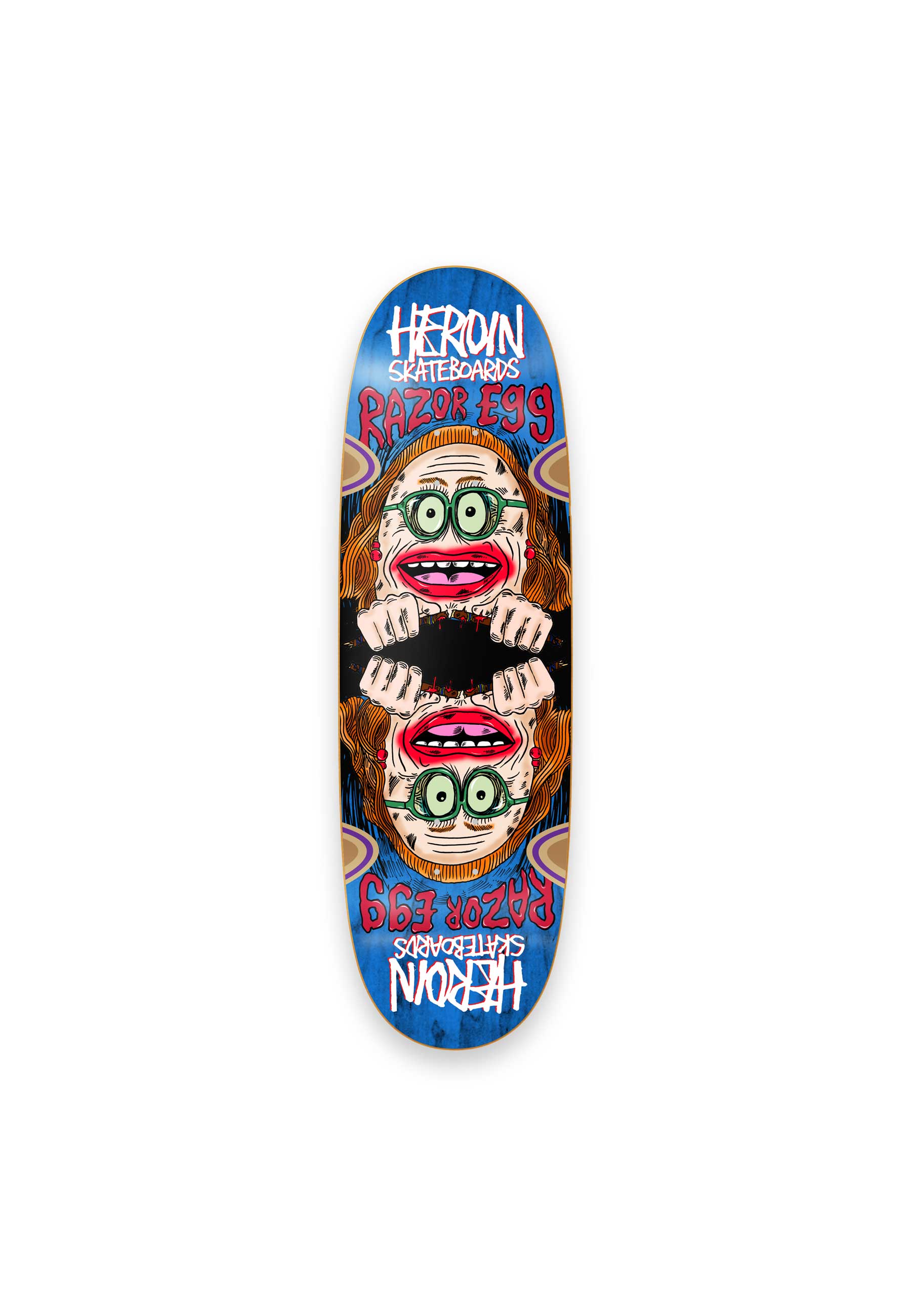Heroin 'Auntie Razor Egg' 9.75" Deck