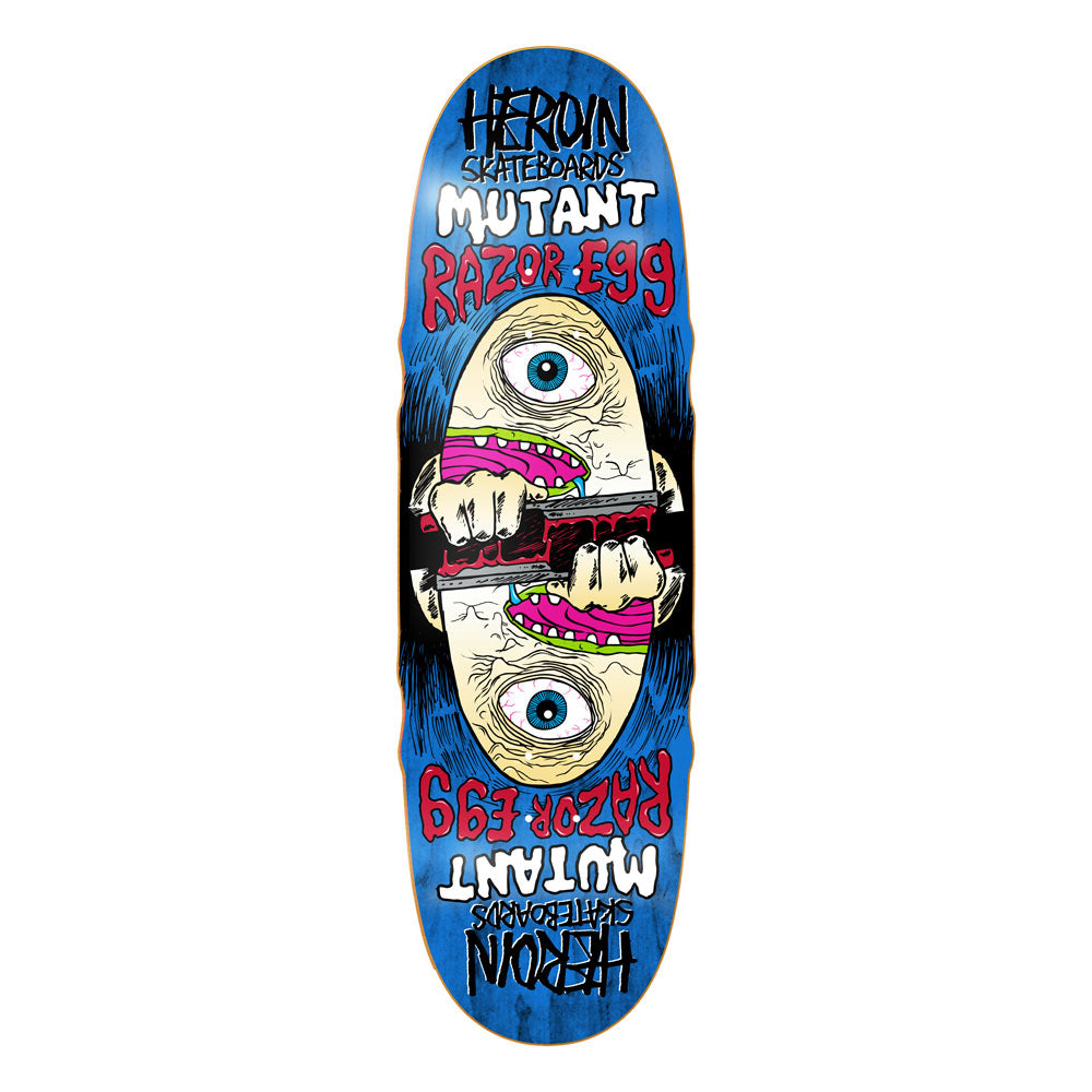 Heroin 'Mutant Razor Egg' 9.5" Deck