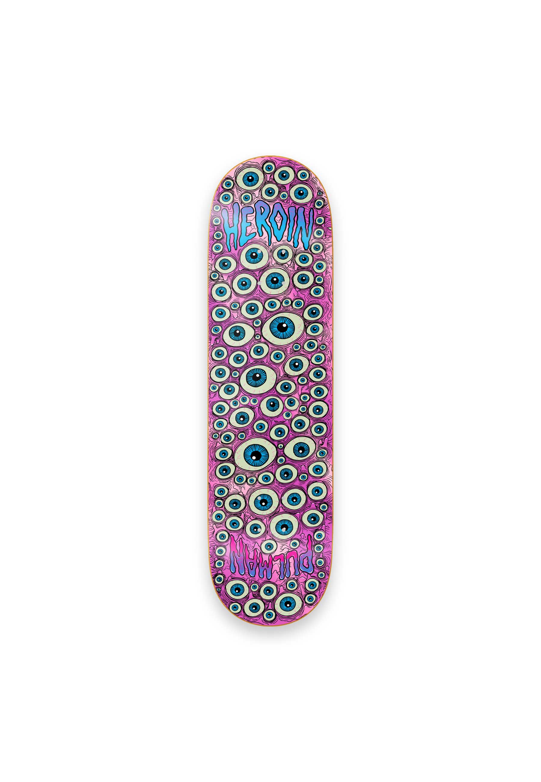 Heroin 'Chris Pulman Eyes' 8.5" Deck (Pink Foil)