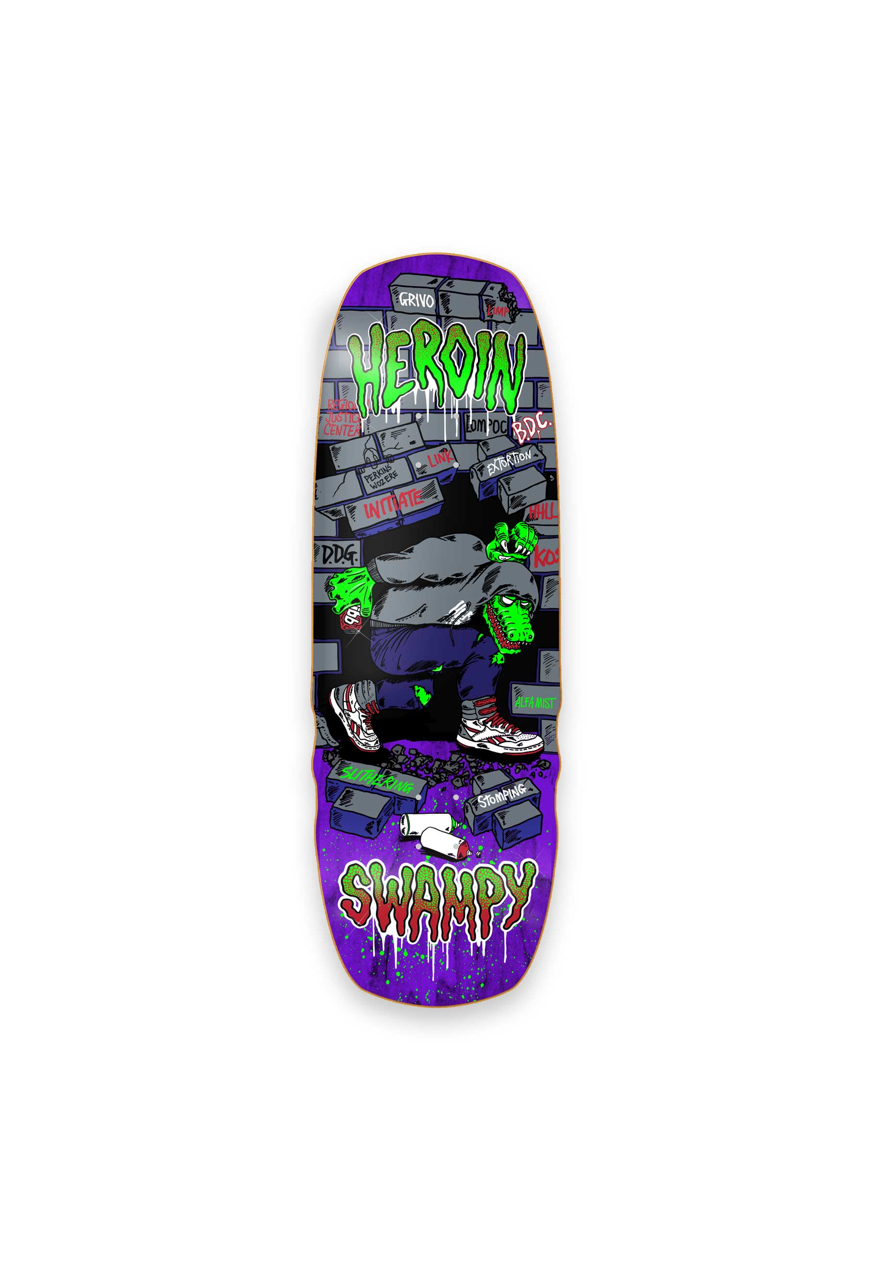 Heroin 'Swampy Stomp' 10.5" Deck