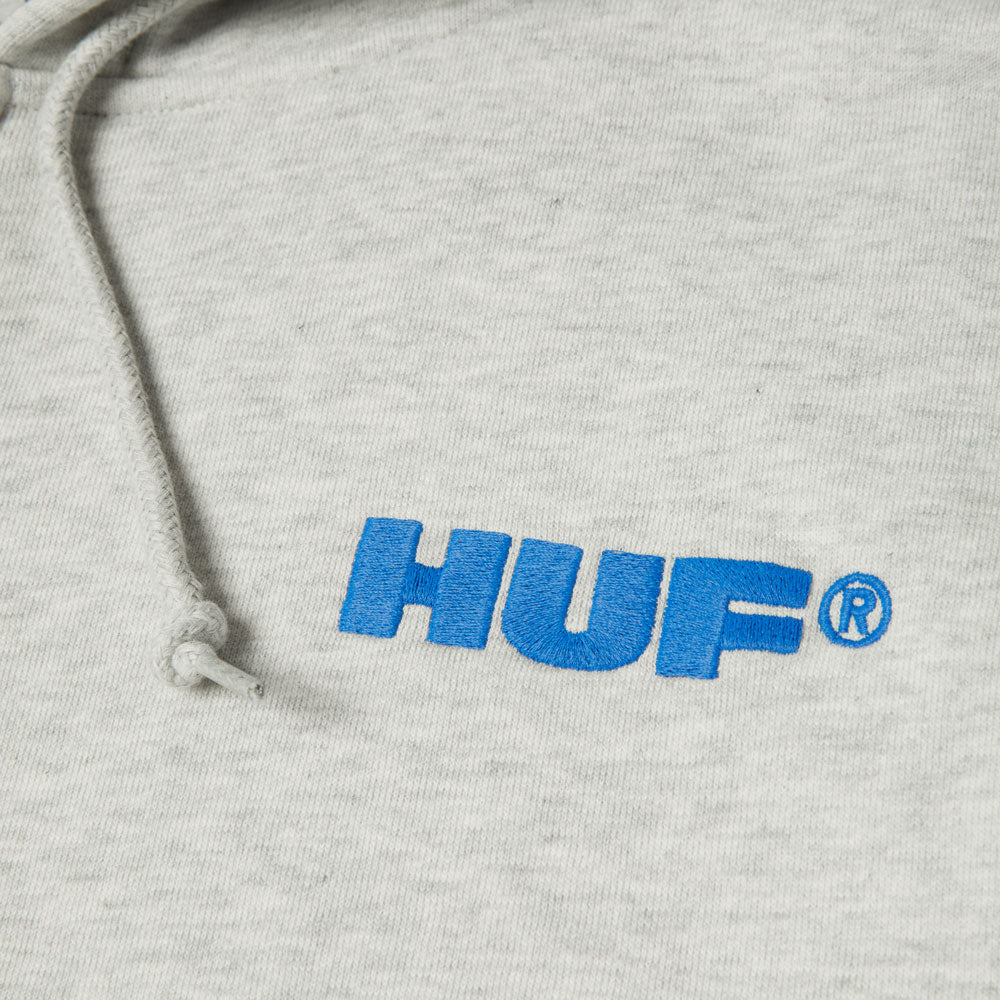HUF 'All Caps' Zip Hood (Ash)
