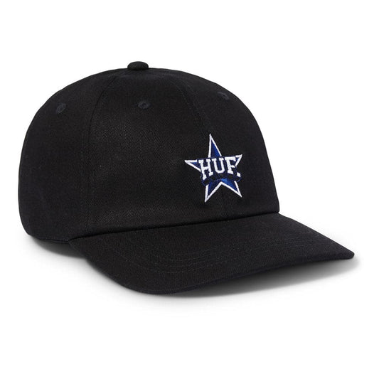 HUF 'All Star' 6 Panel Dad Hat (Black)