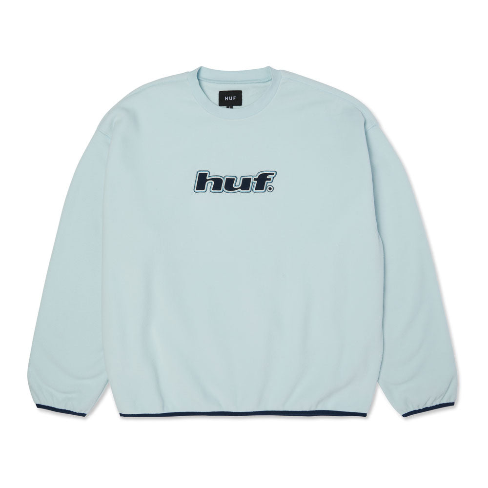 HUF 'H Dot' Polar Fleece Crew (Sky)