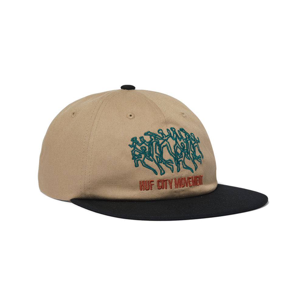 HUF 'Movement' 6 Panel Hat (Brown)