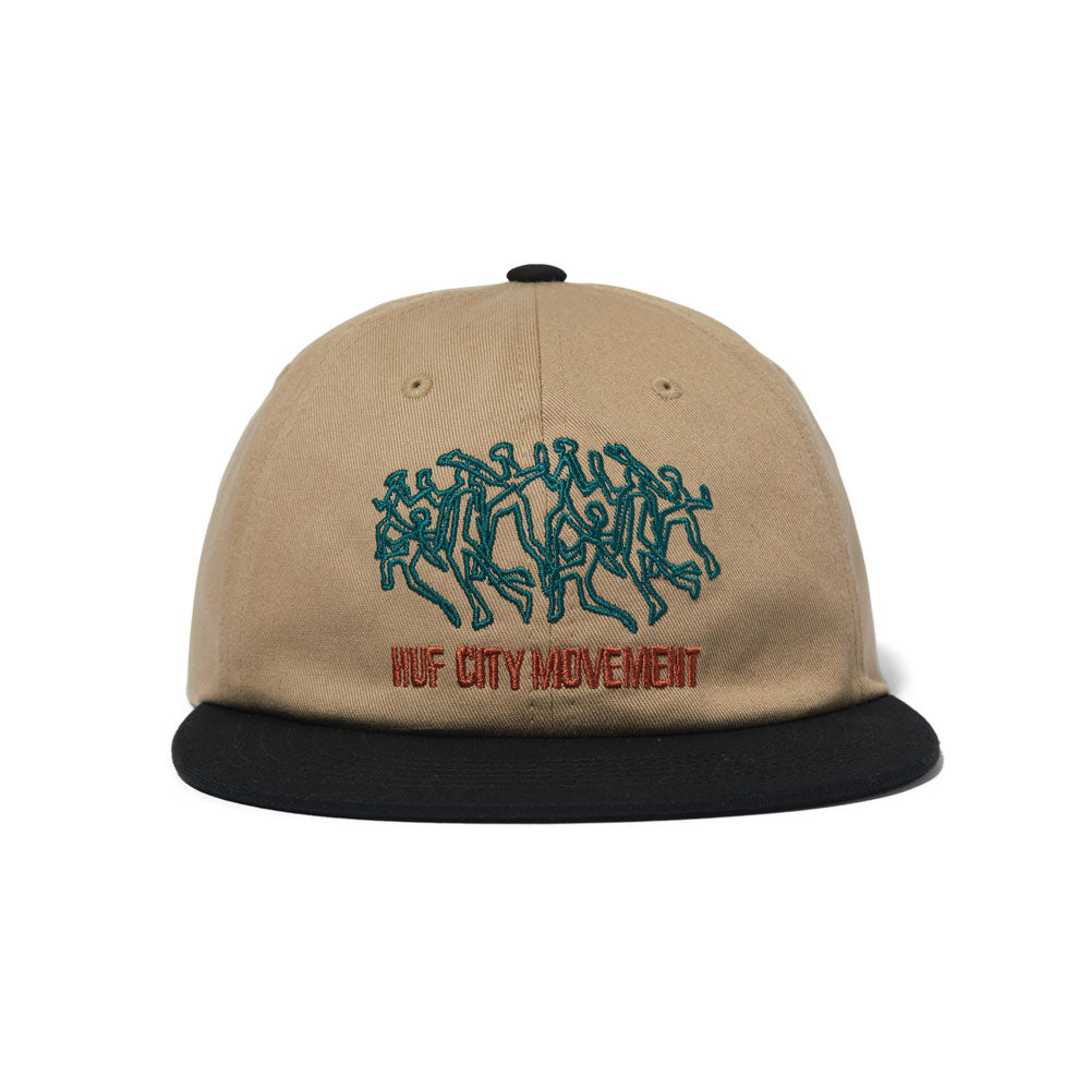 HUF 'Movement' 6 Panel Hat (Brown)