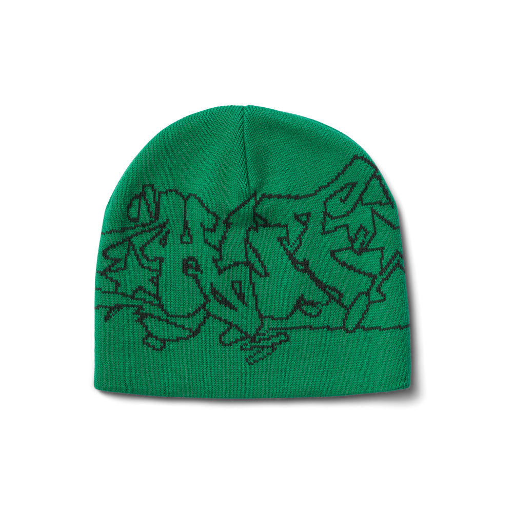 HUF 'Outlines' Skull Beanie (Green)